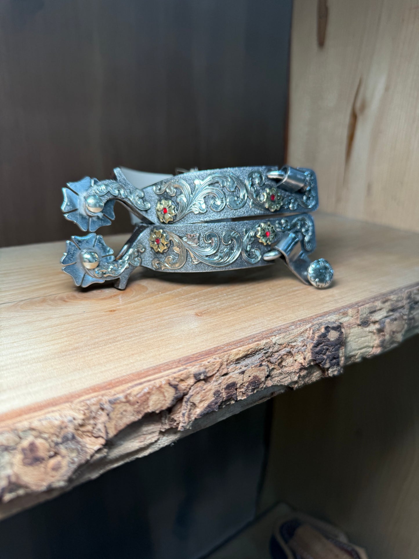 Men’s spurs 6 clover concho