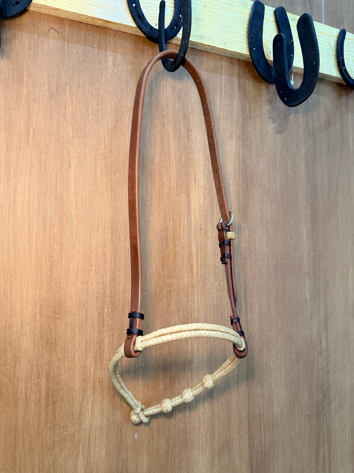 Braided Rawhide Cavesson