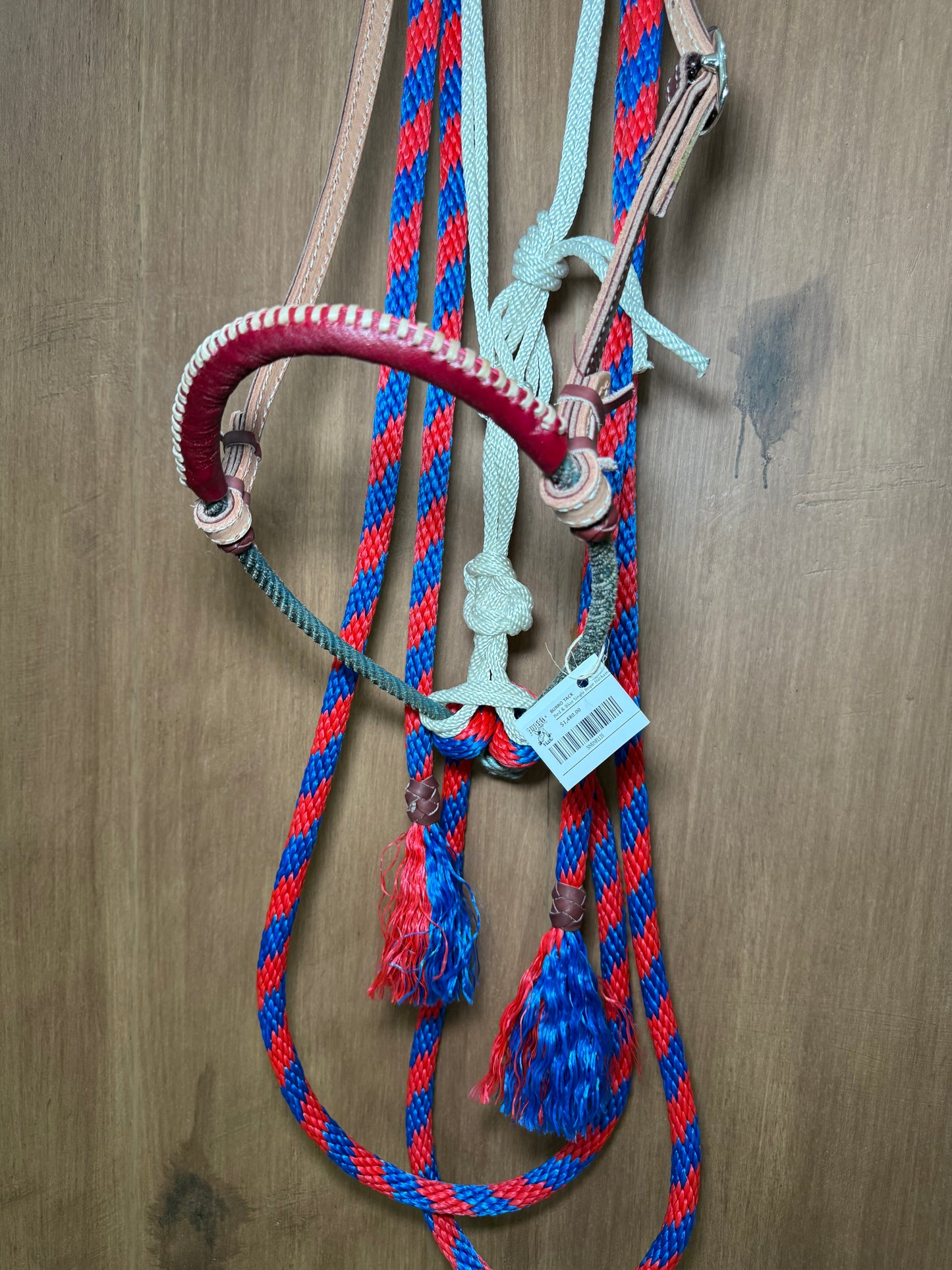 Red & blue Hackamore
