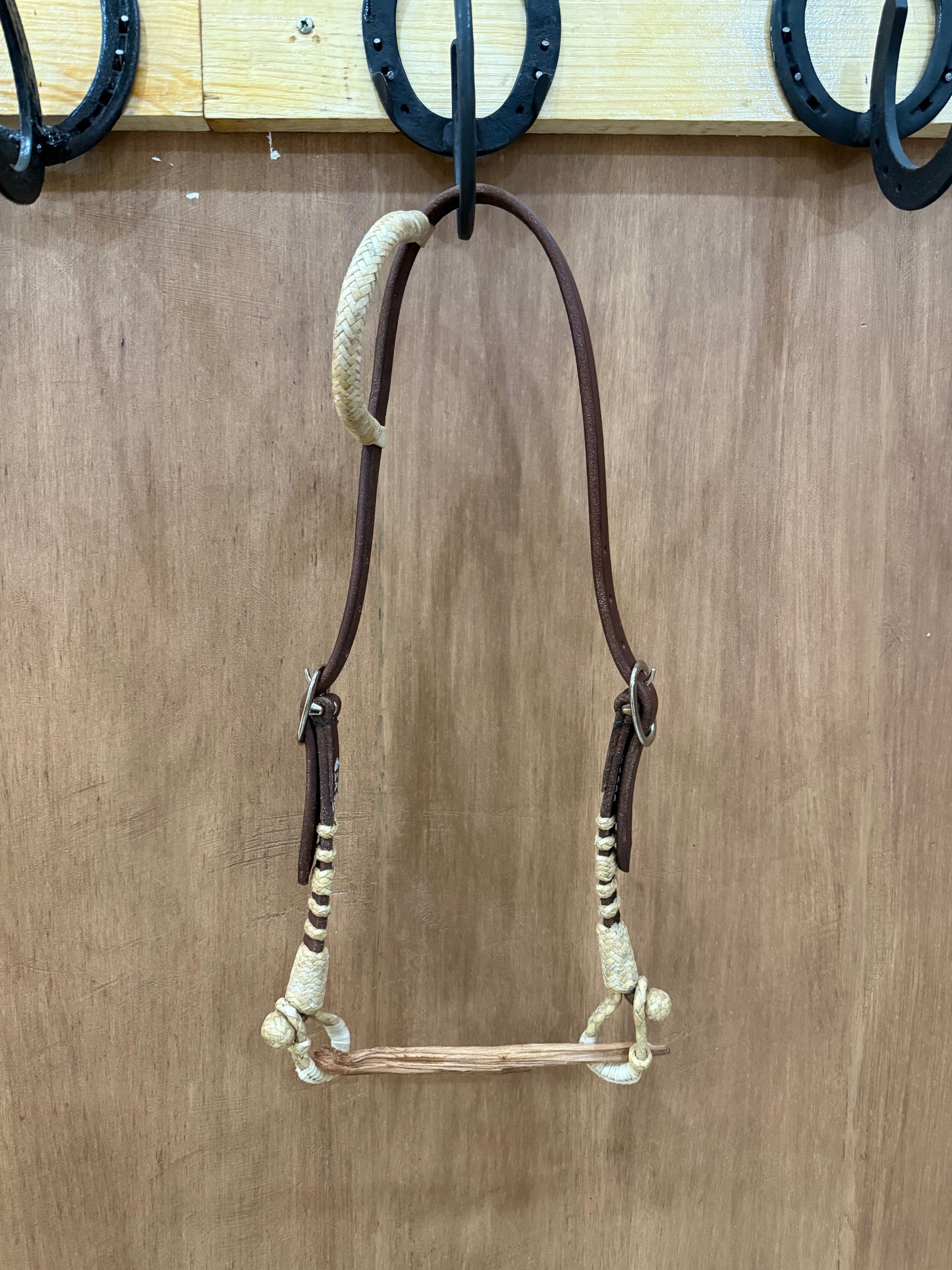 One ear two buckles rawhide ends headstalls