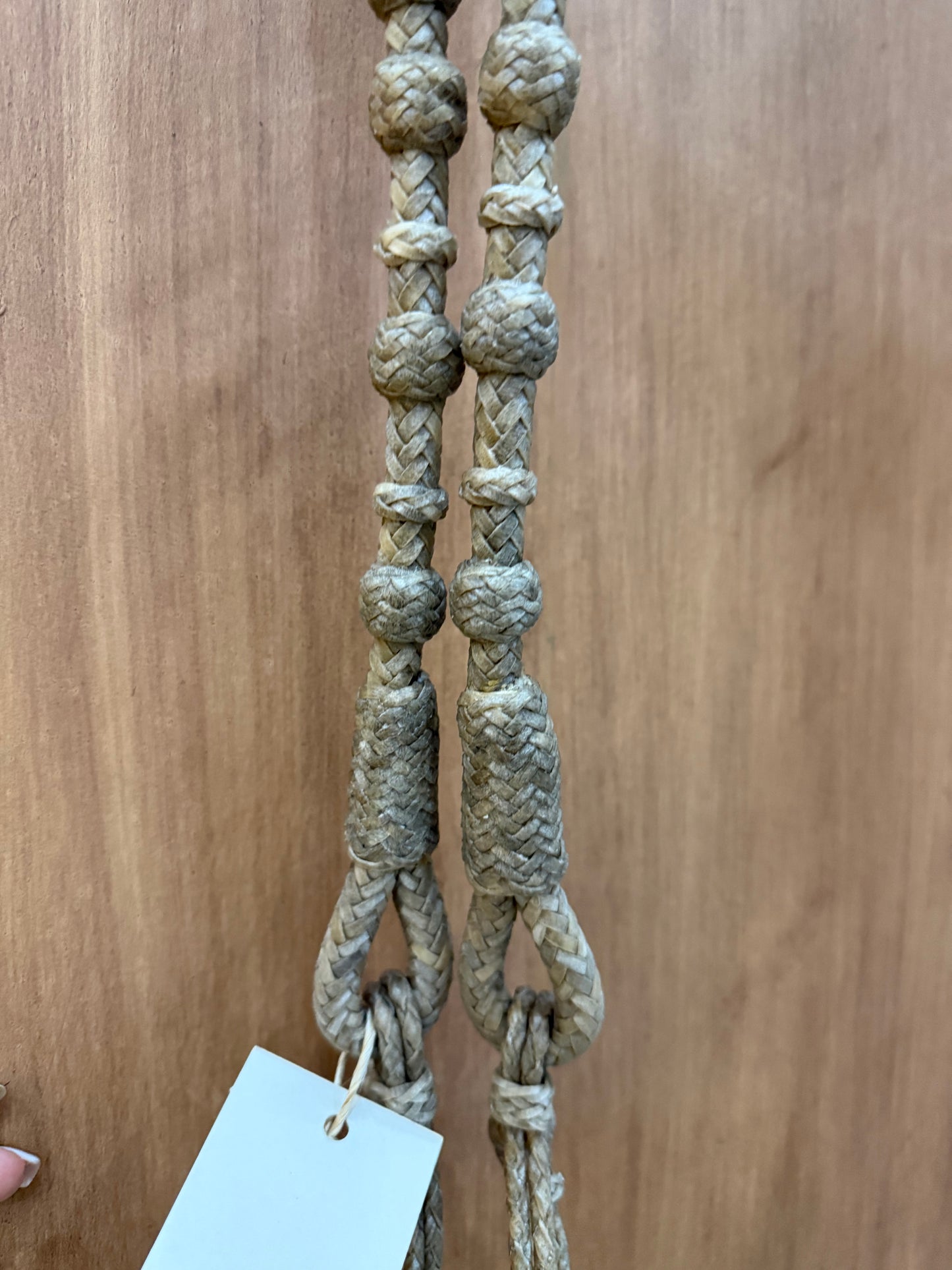 Rawhide braided reins 24 plaits