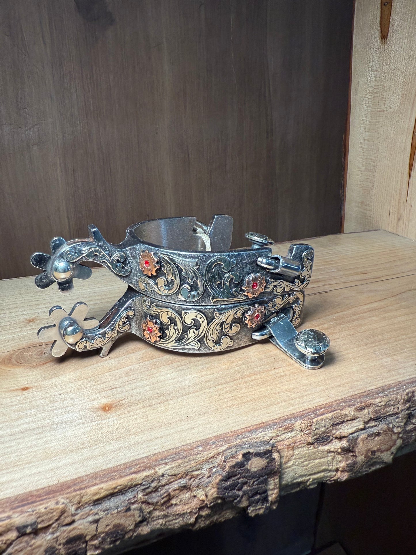 Ladies spurs 6 silver