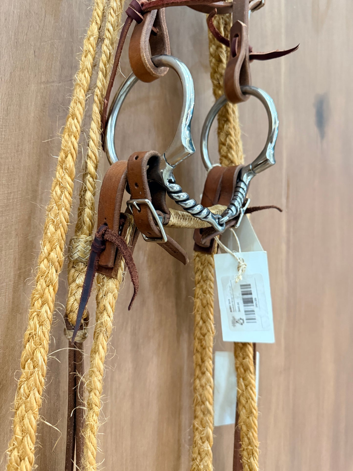 Snaffle torcido con riendas mecate