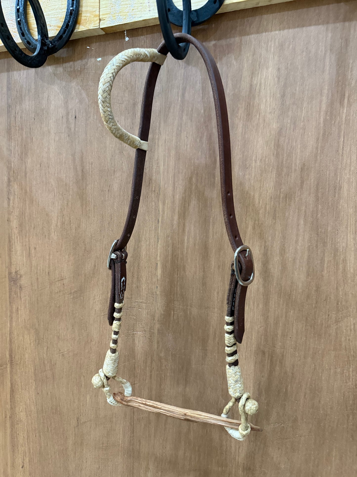 One ear two buckles rawhide ends headstalls