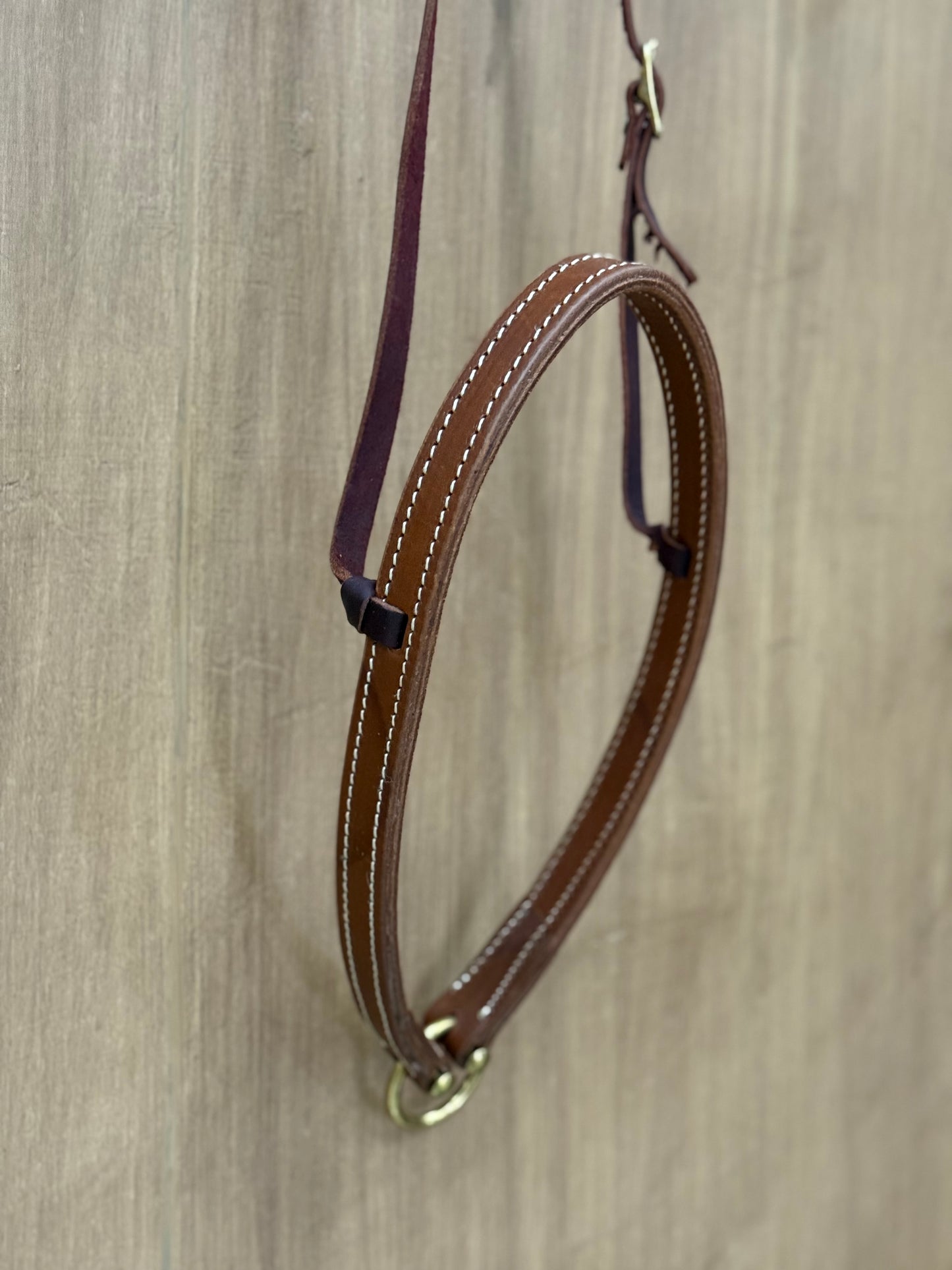 Harness leather noseband