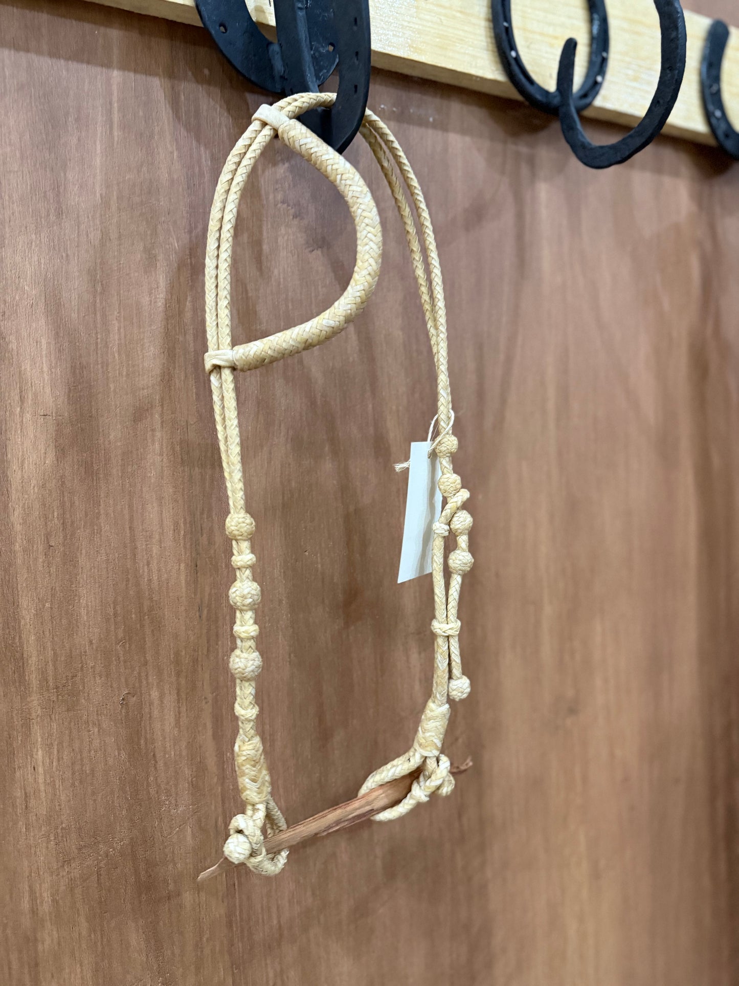 Braided rawhide one ear headstall
