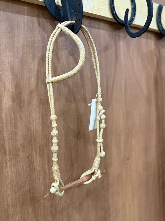 Braided rawhide one ear headstall