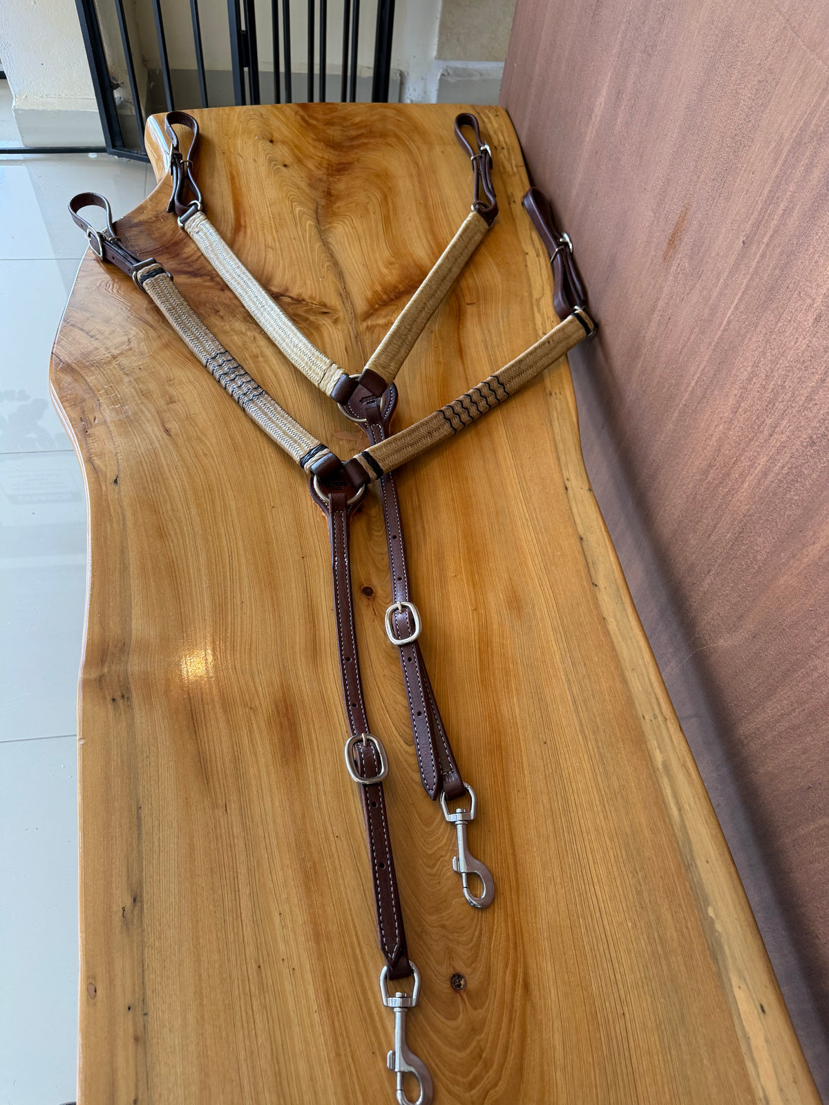Rawhide breast collar