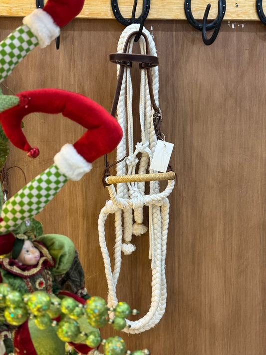 Cotton Hackamore with reins