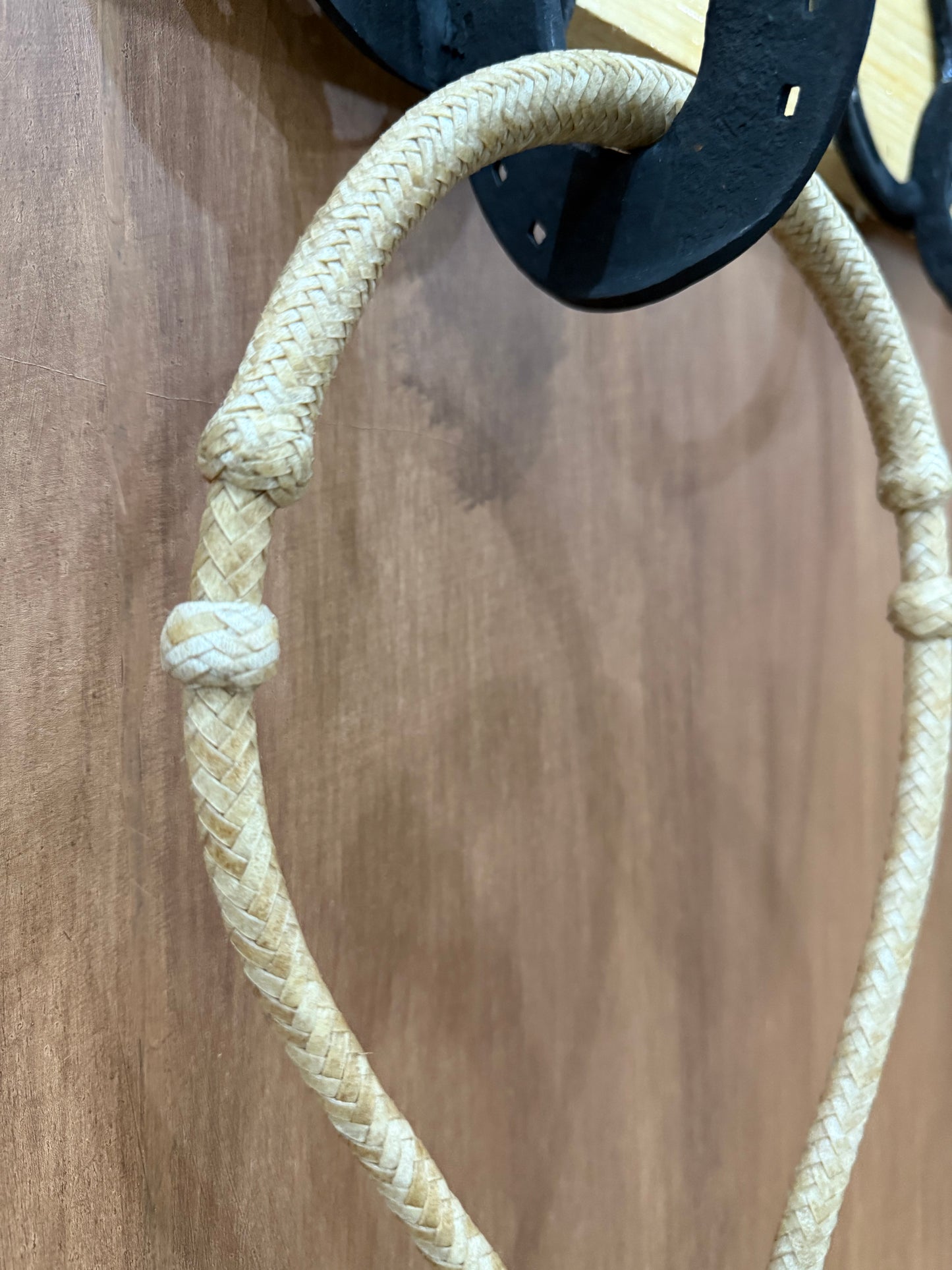 Natural 5/16” rawhide braided bosal