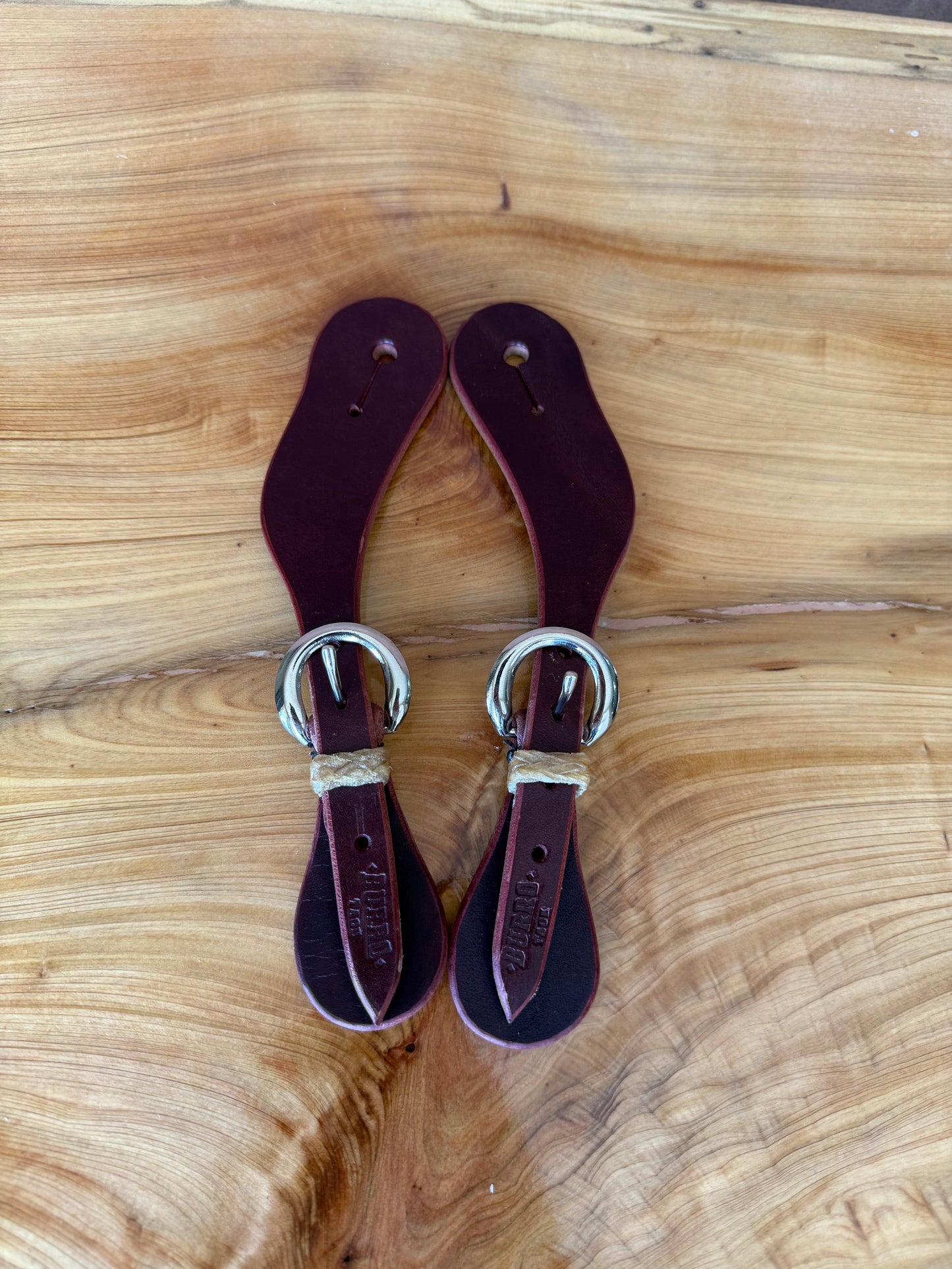 Youth Spur Straps - Latigo Leather