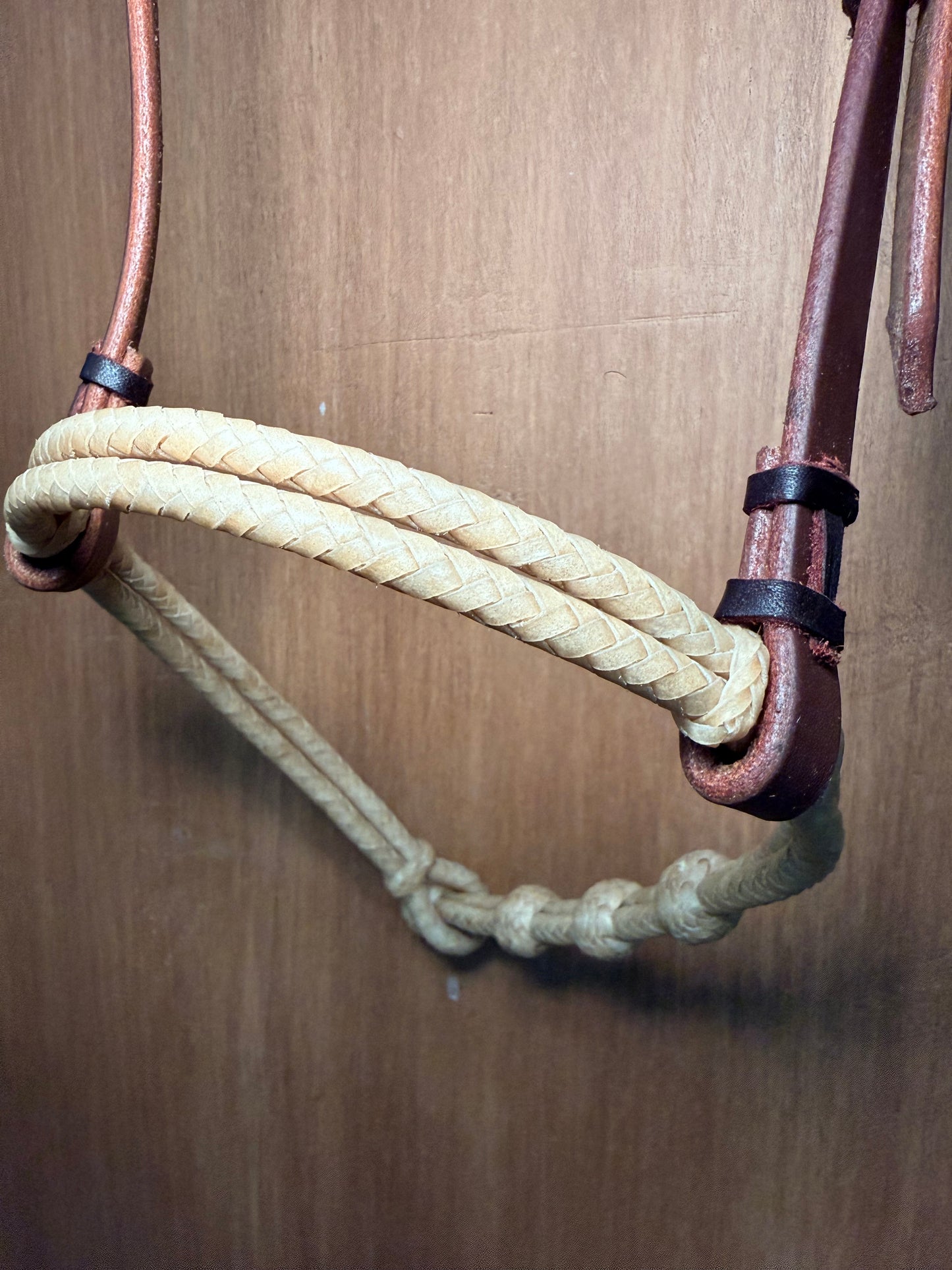 Braided Rawhide Cavesson