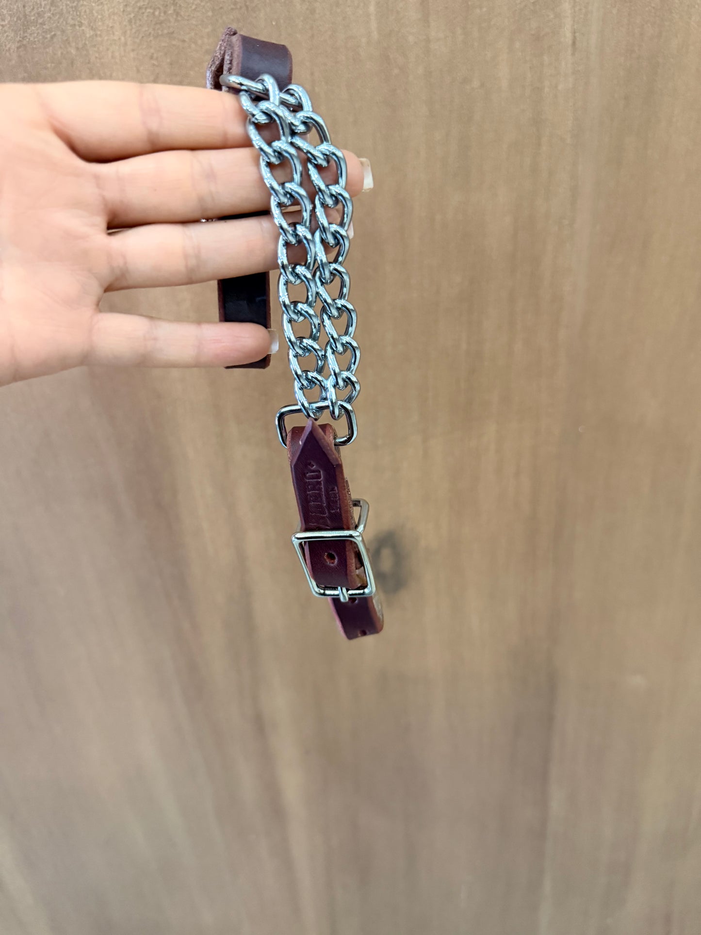 Double chain curb strap