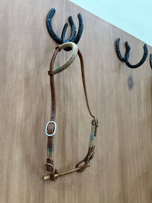 Rawhide one ear 4 buckles headstall