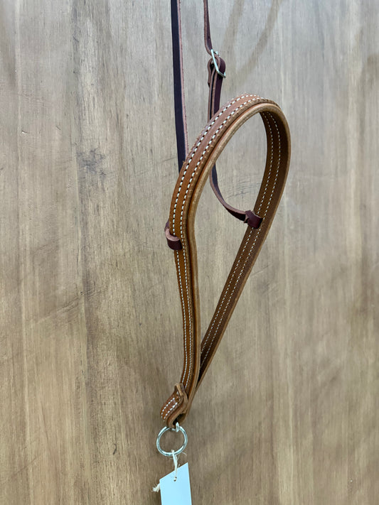 1” over lay leather nose band