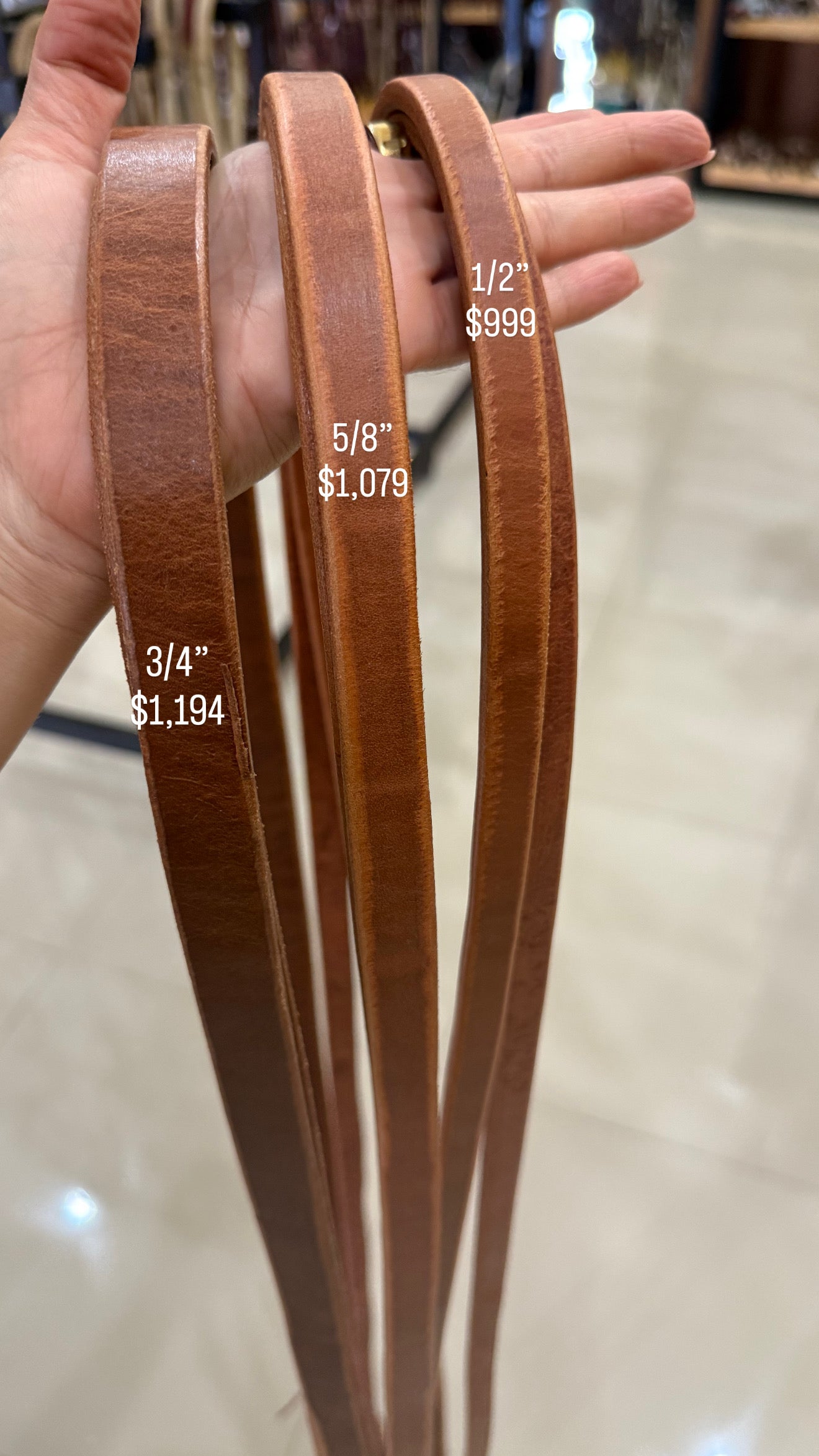 Split Reins Heavy Ends