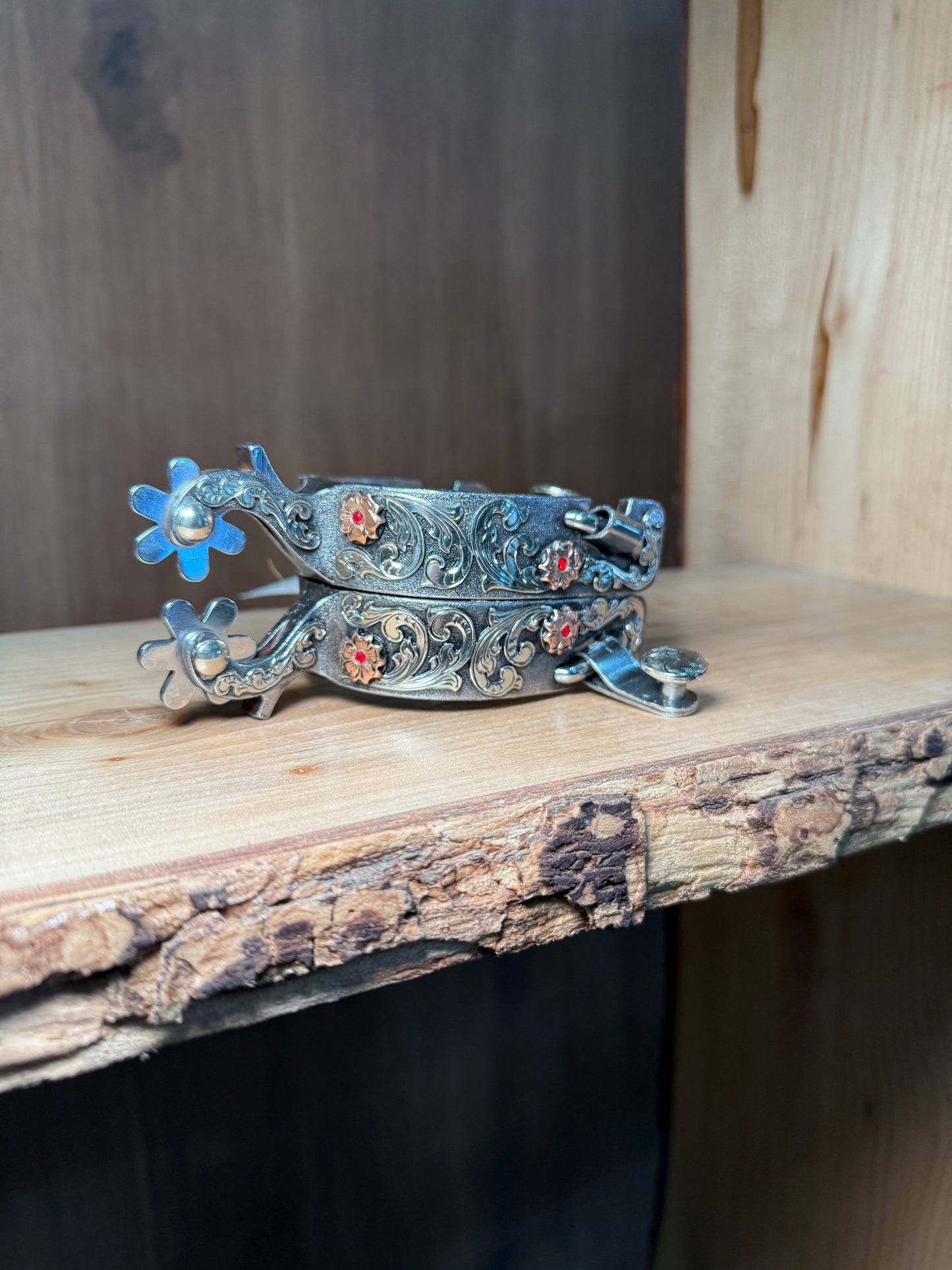 Ladies spurs 6 silver