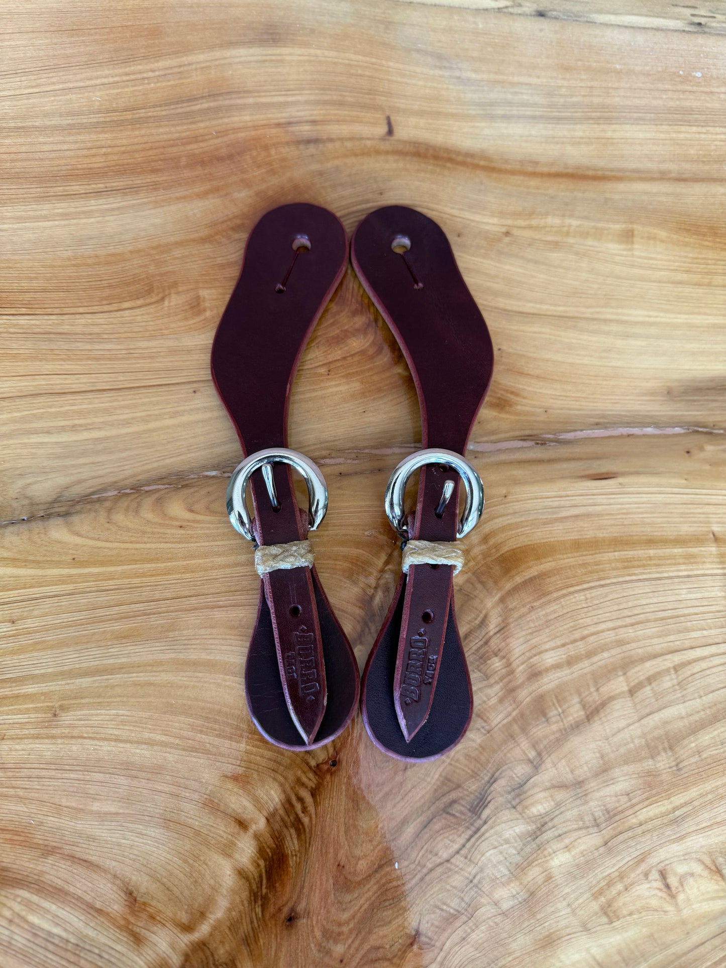Youth Spur Straps - Latigo Leather