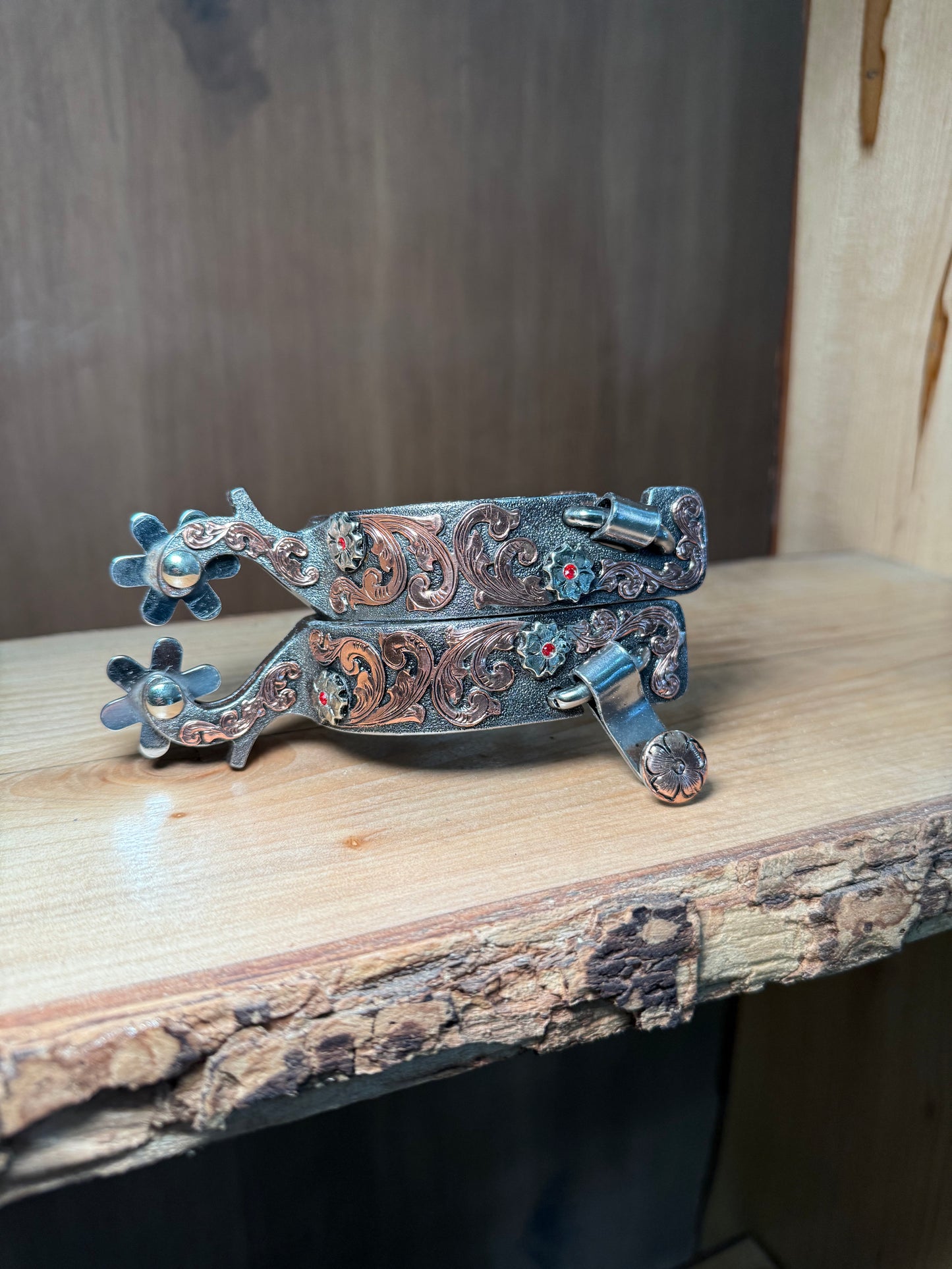 Men’s spurs 6 silver