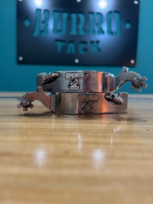 Burrotack inox cowboy men’s spurs 02