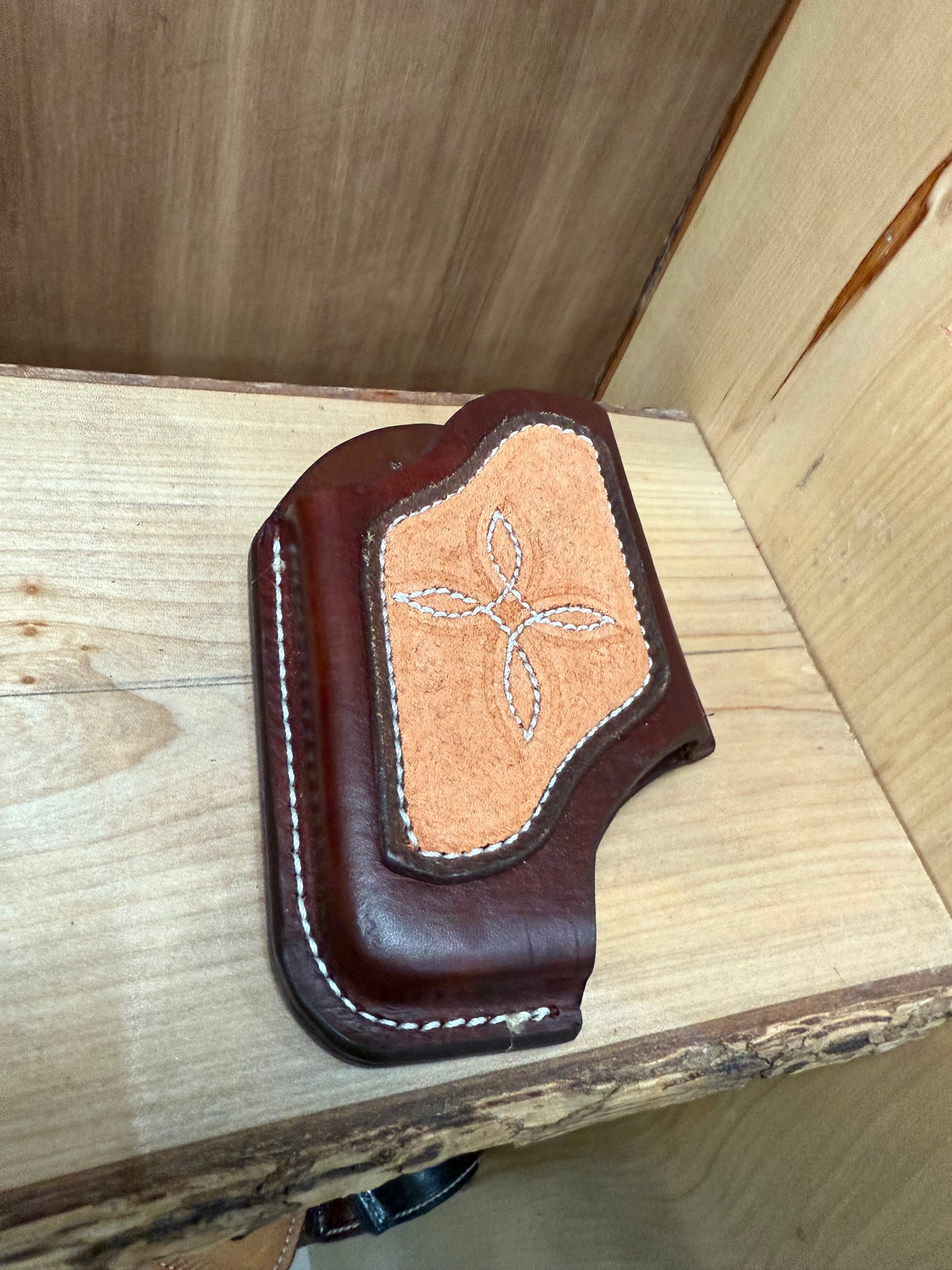 Cowhide western phone case