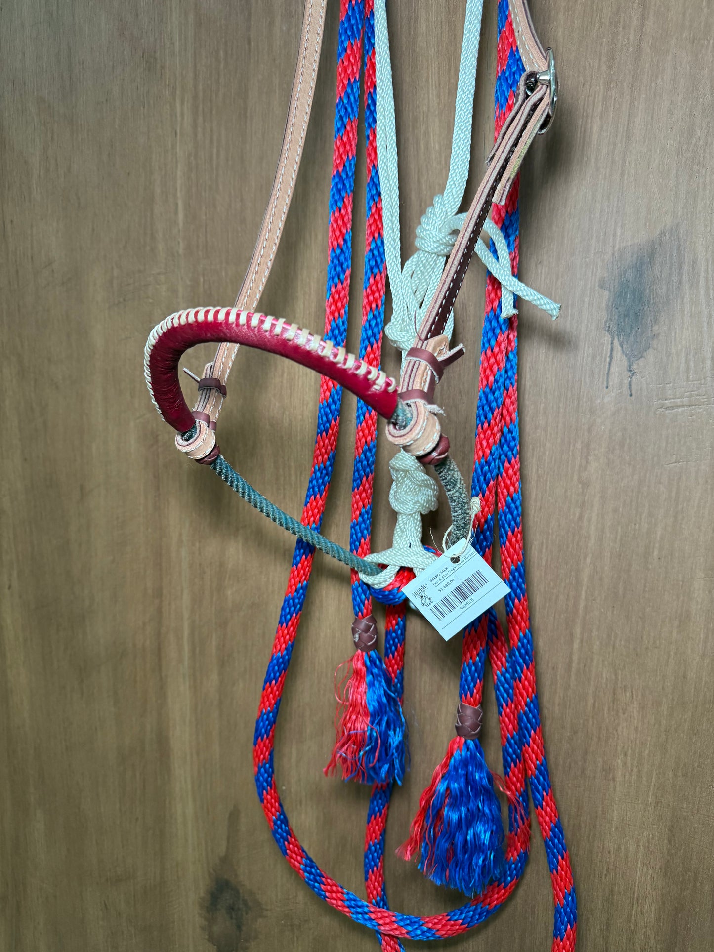 Red & blue Hackamore