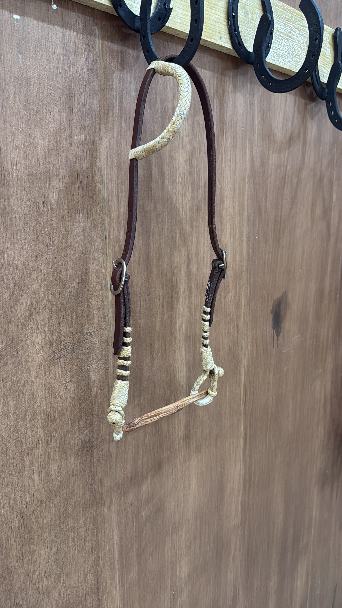 One ear two buckles rawhide ends headstalls