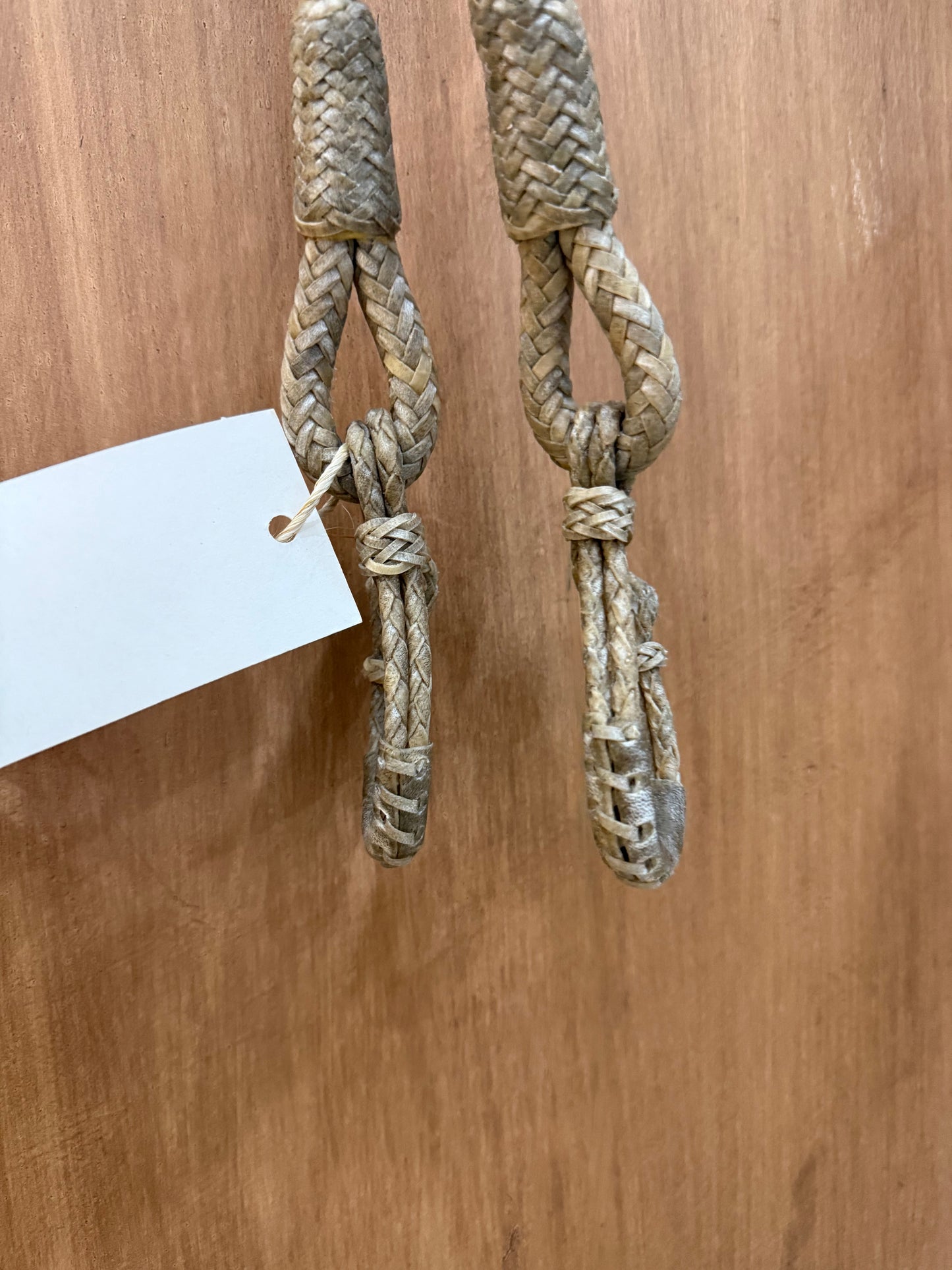 Rawhide braided reins 24 plaits