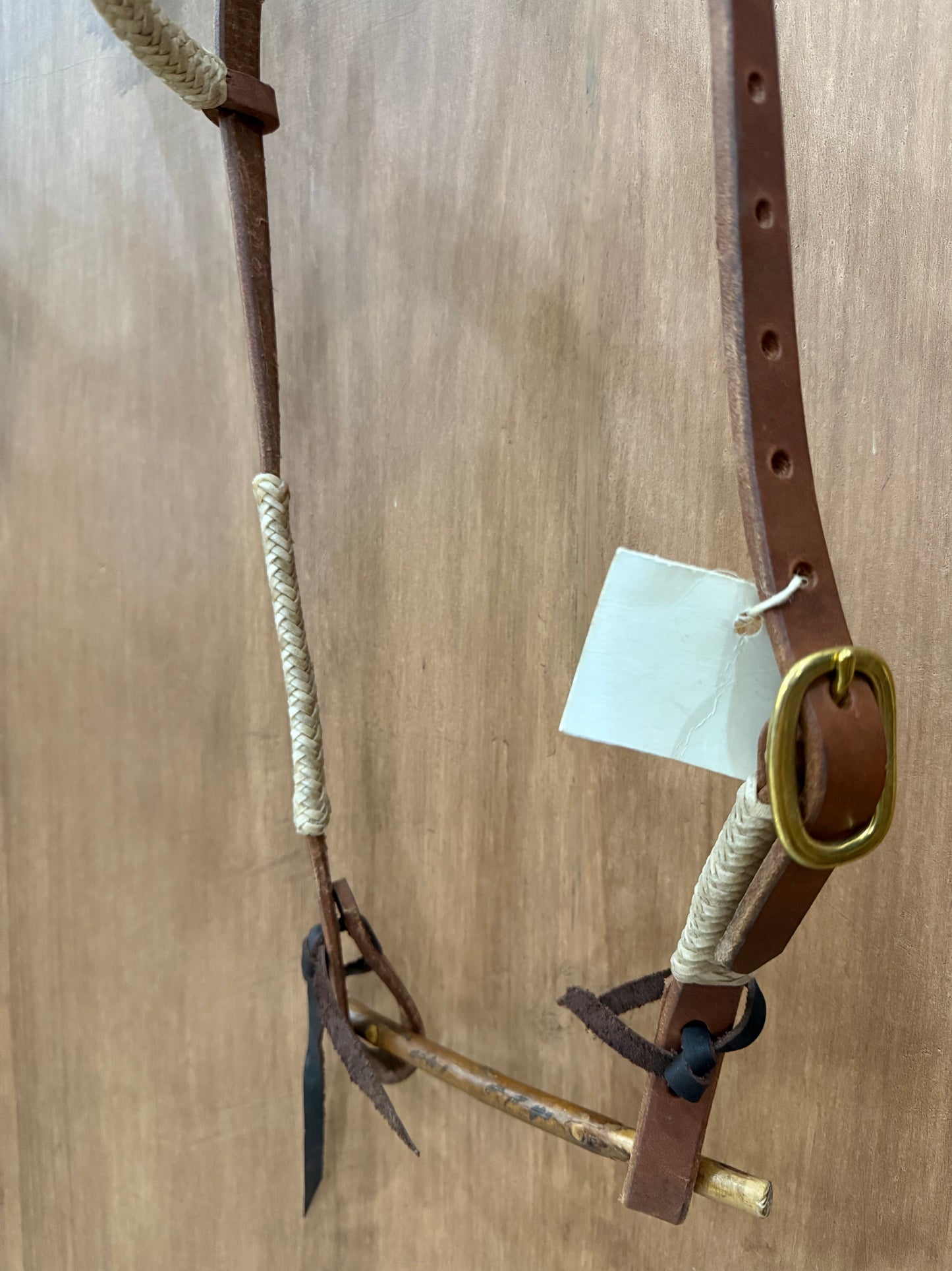 3/4” Classic one ear headstall with rawhide accents