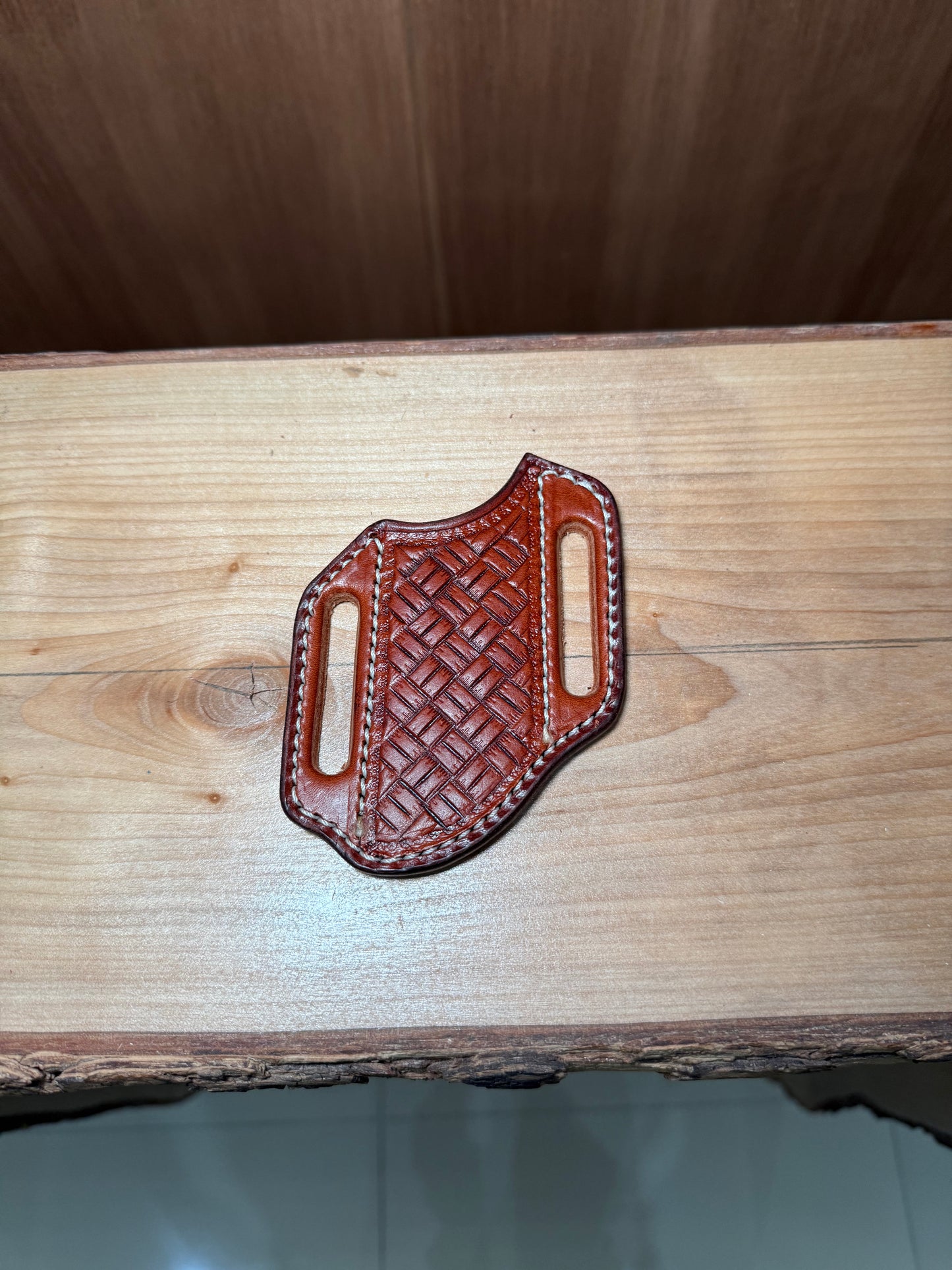 Basket Weave Pocket Knife Sheath