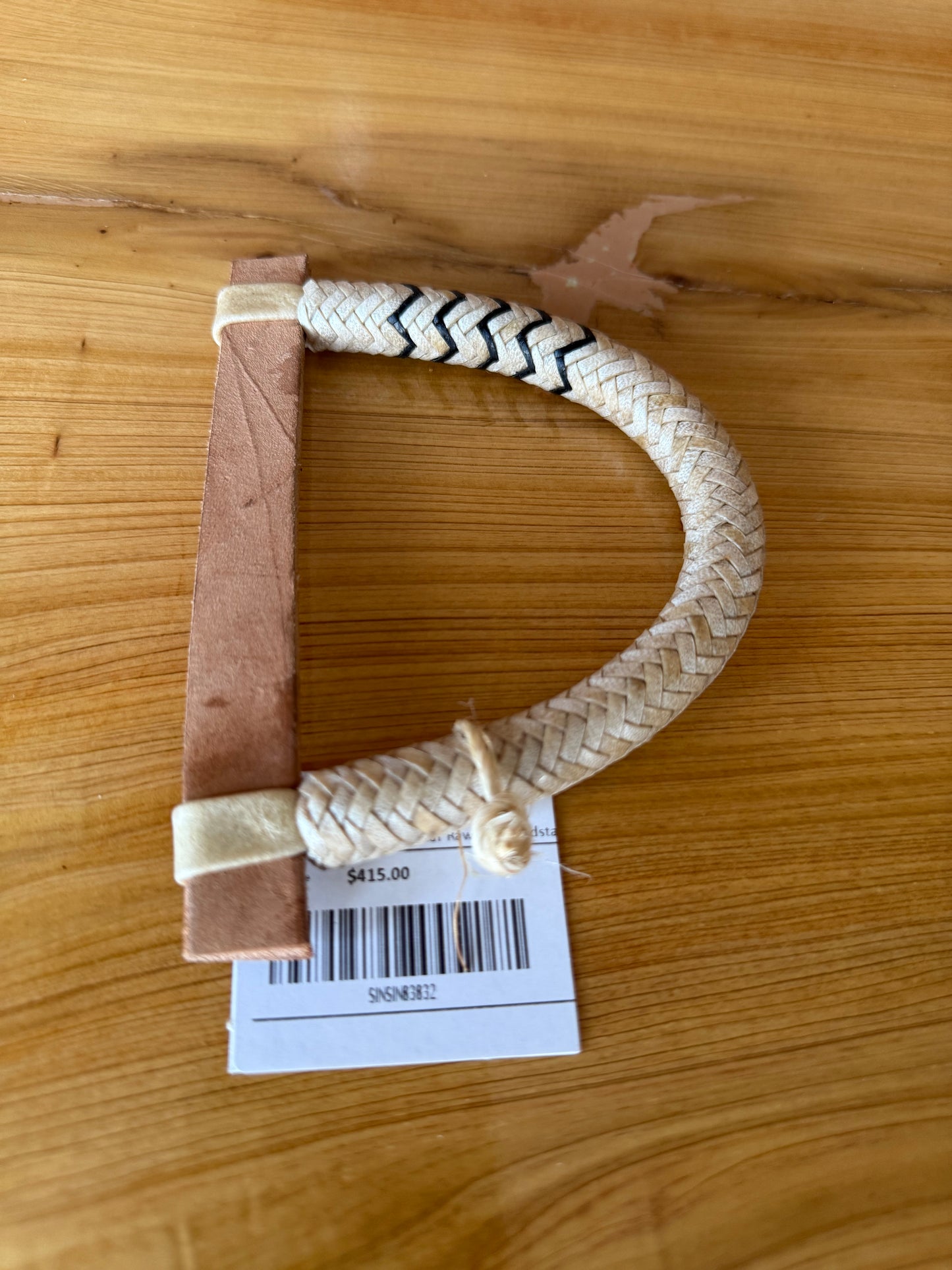 Braided Rawhide One Ear Loop