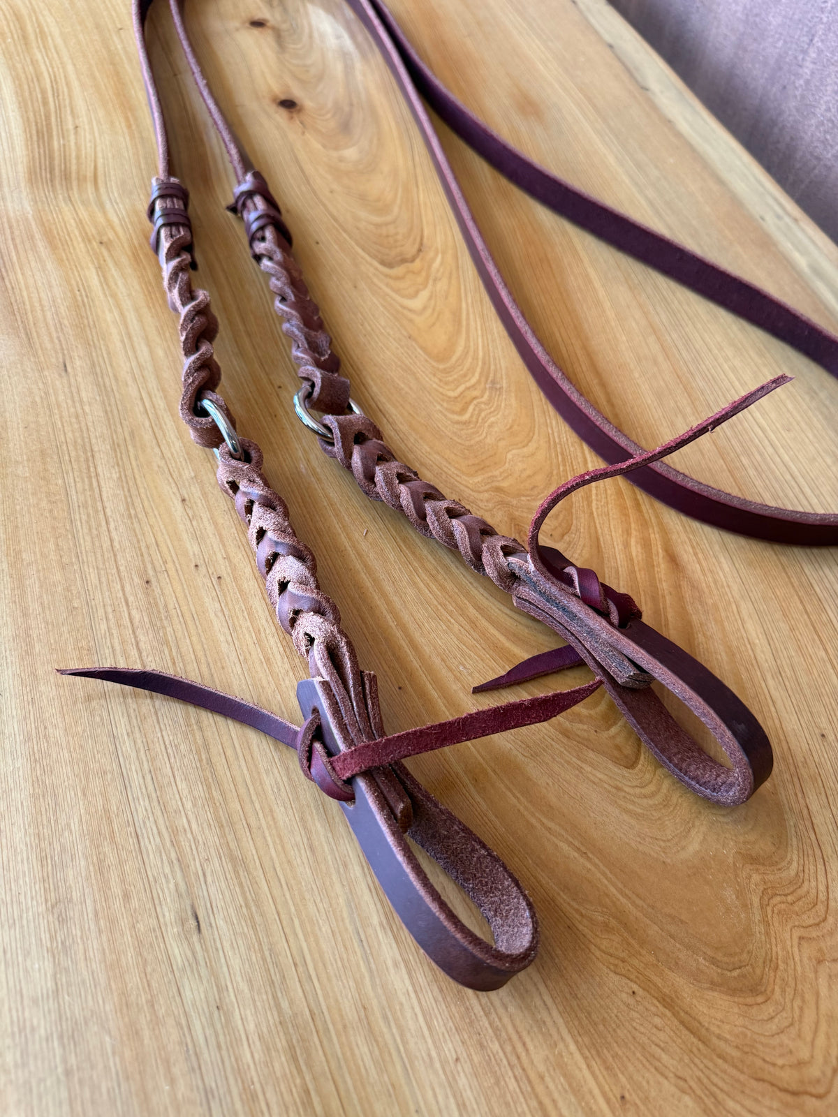Roping Reins Braided Ends