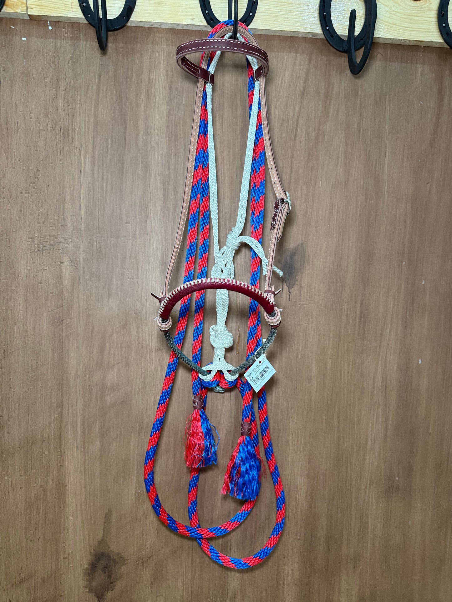 Red & blue Hackamore