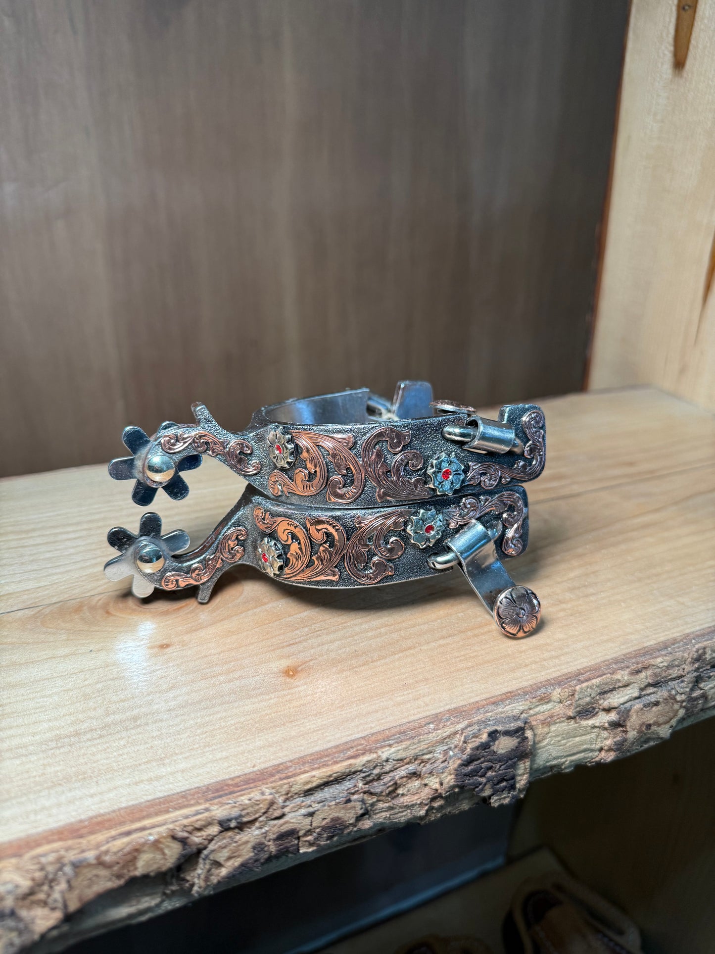 Ladies spurs 6 rose gold