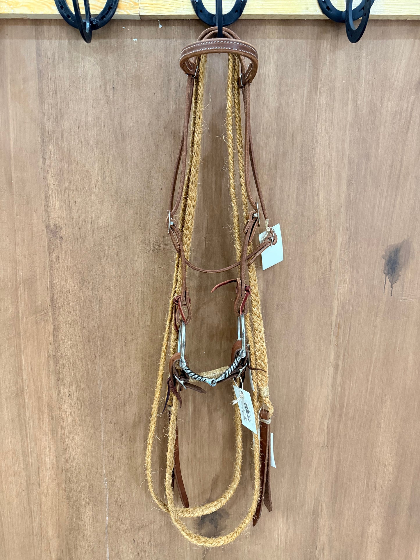 Snaffle torcido con riendas mecate