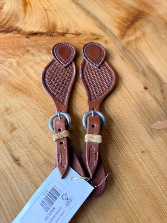 Wide Basket Stamp Spur Straps
