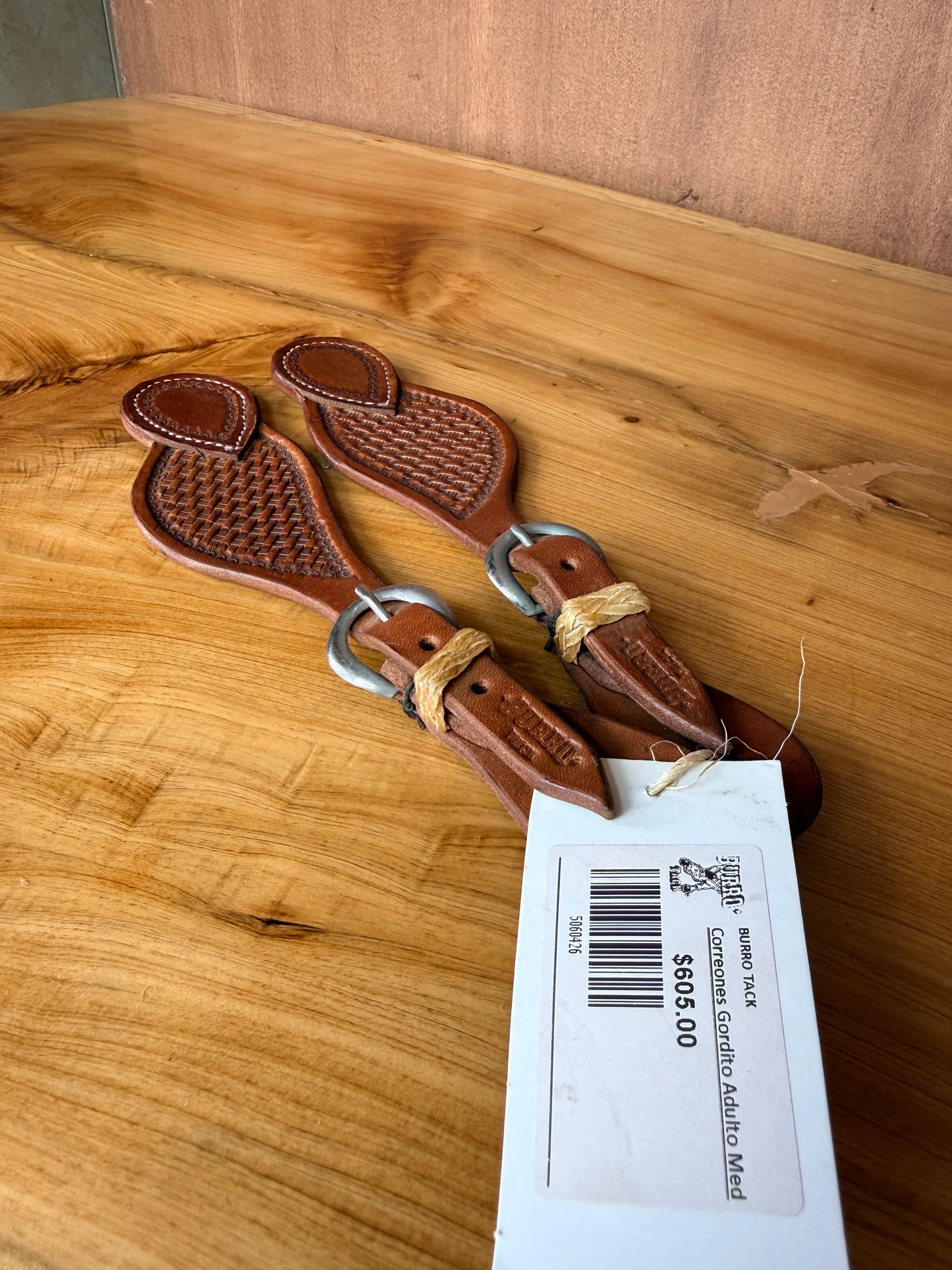 Wide Basket Stamp Spur Straps