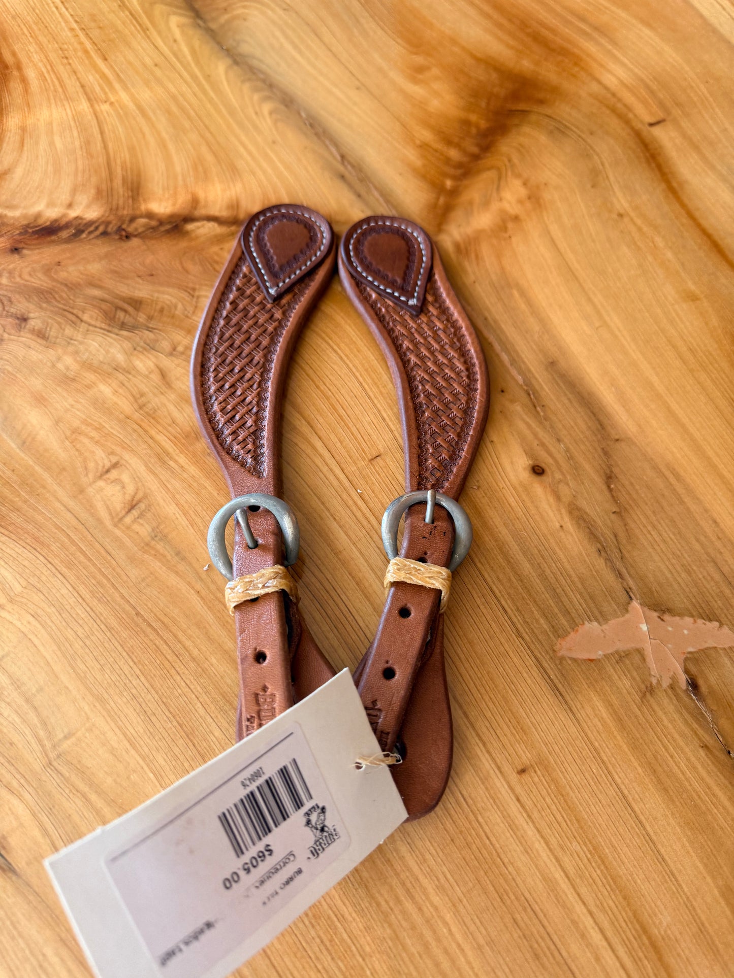 Basket Stamp Spur Straps 26