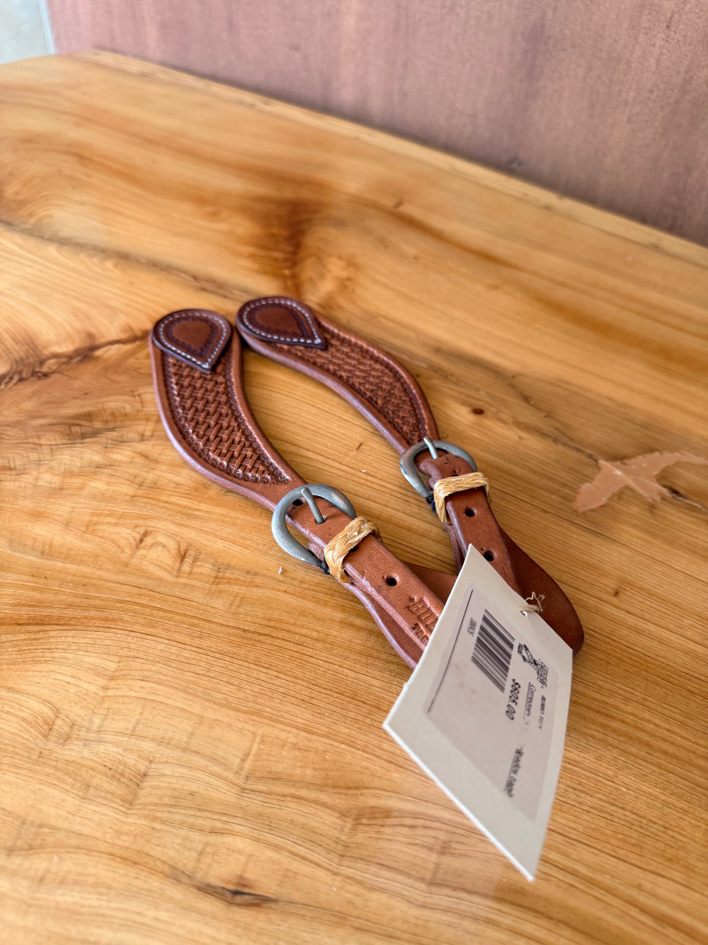 Basket Stamp Spur Straps 26