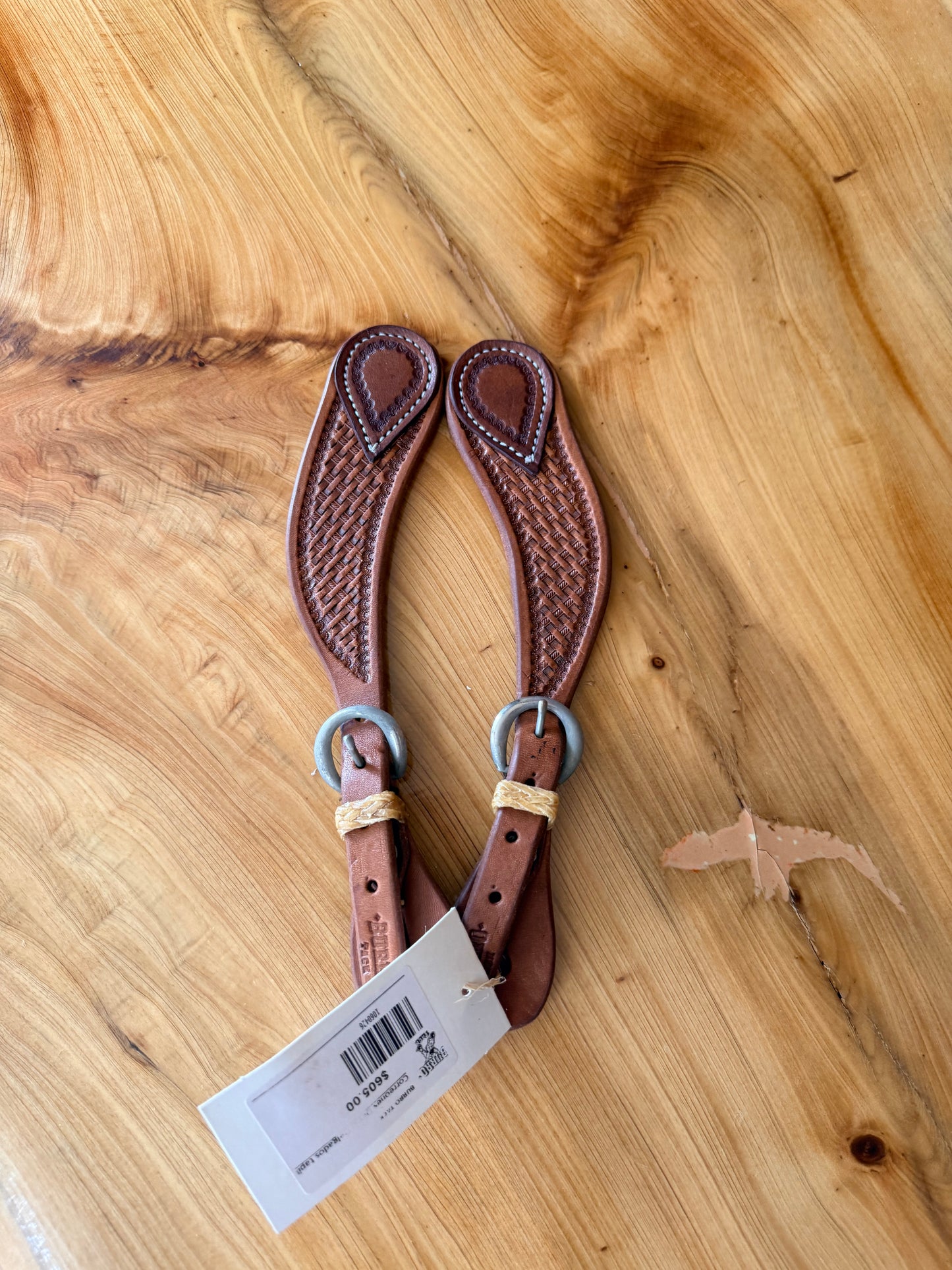 Basket Stamp Spur Straps 26