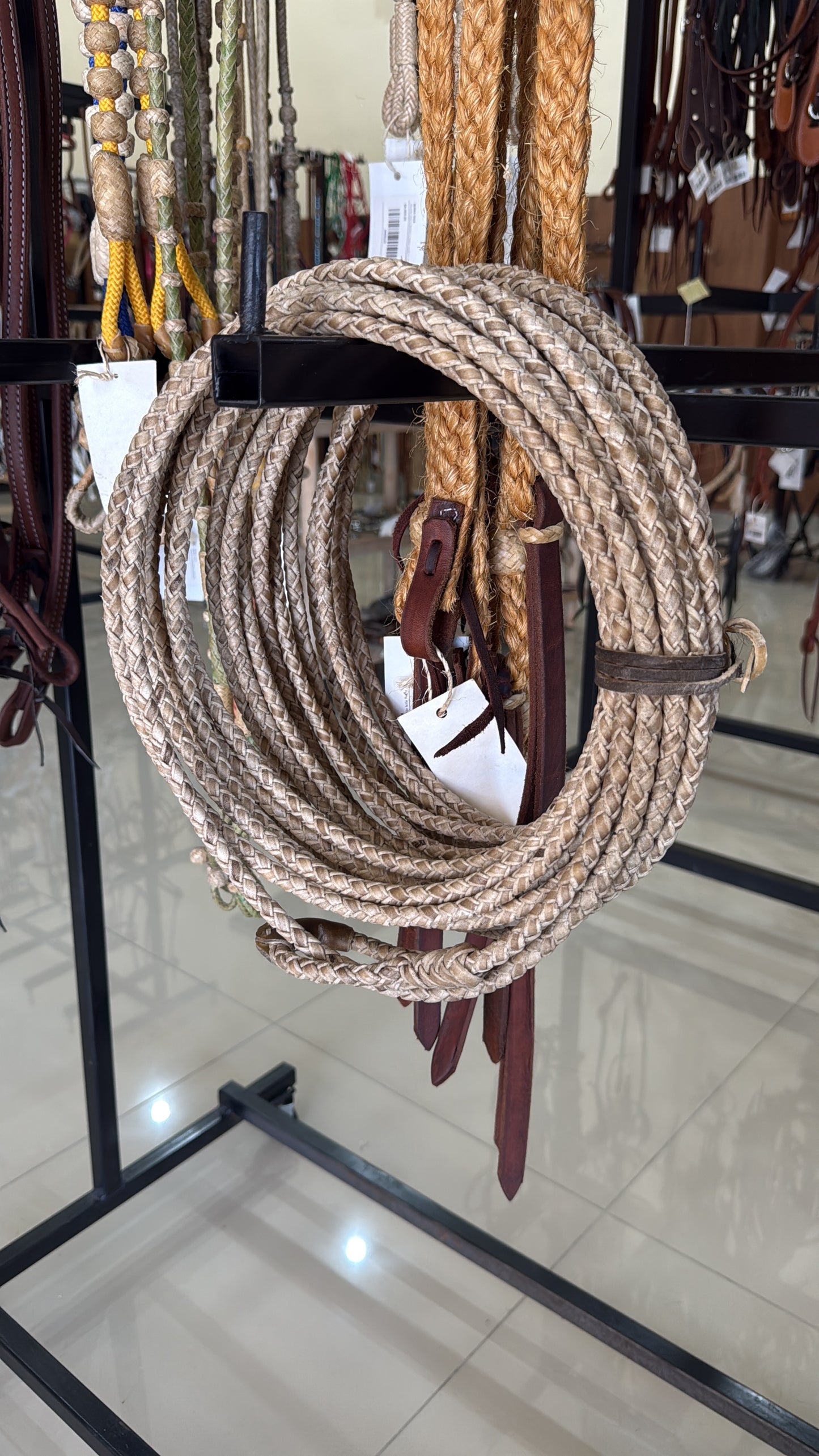 Braided Rawhide Reata