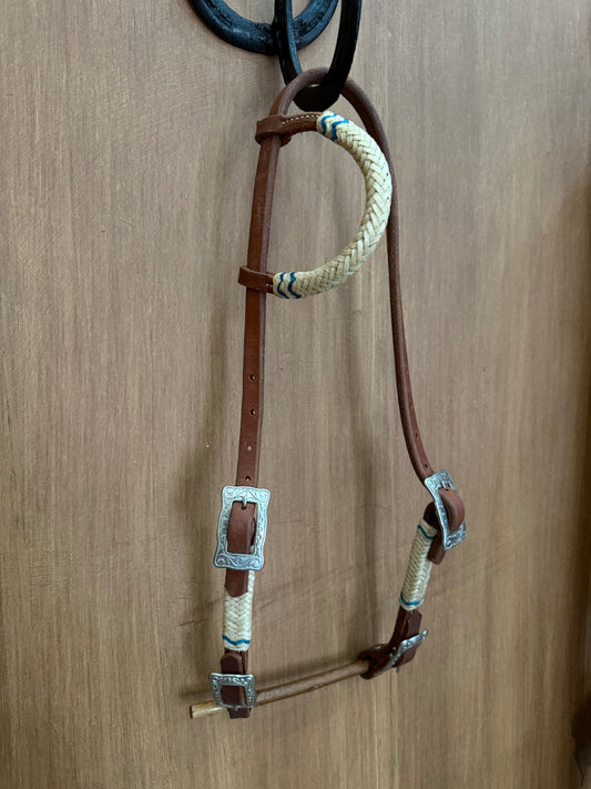 One ear 4 buckles rawhide headstall