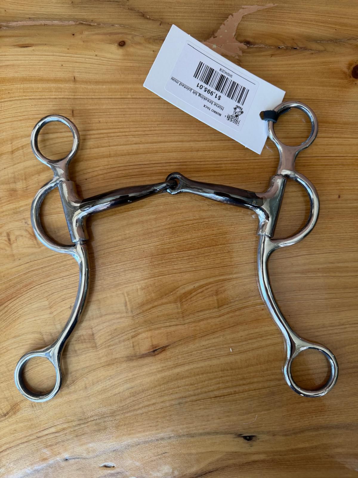 Horse breaking bit jointed mouth bit