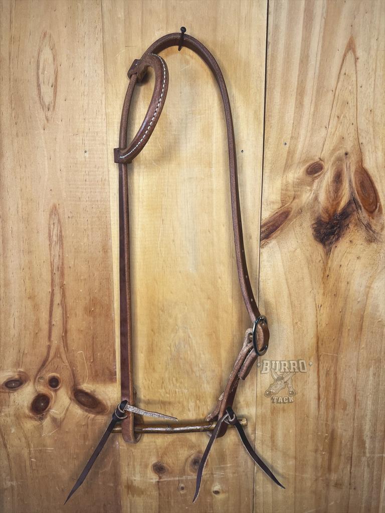 One Ear One Buckle old harness leather headstall