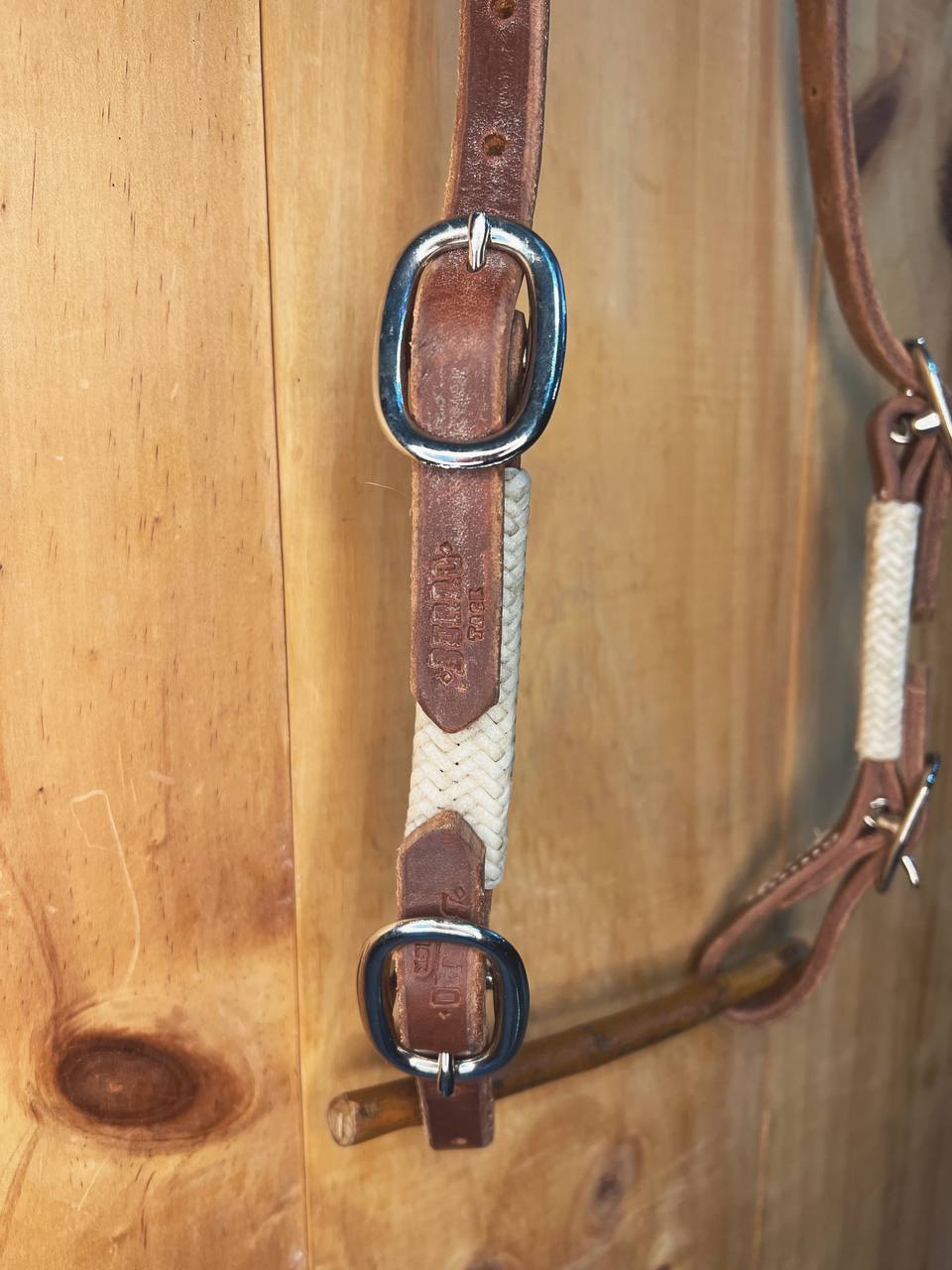 Rawhide one ear 4 buckles headstall