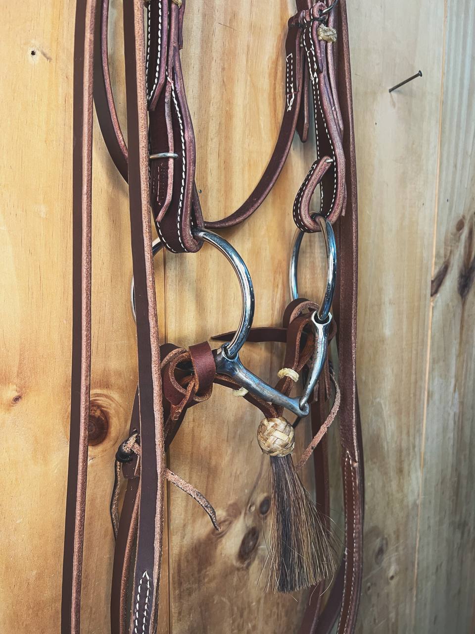 Snaffle bit with Quick change Headstall