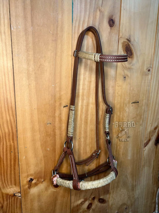 Rawhide side pull double rope