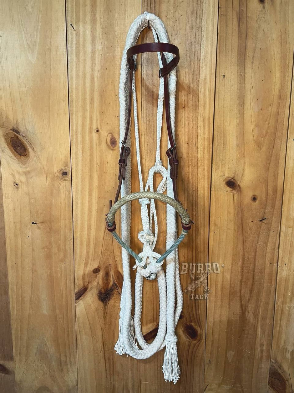 Hard Rope Hackamore Hackamore/ Bosal / Cavesson – Burro Tack