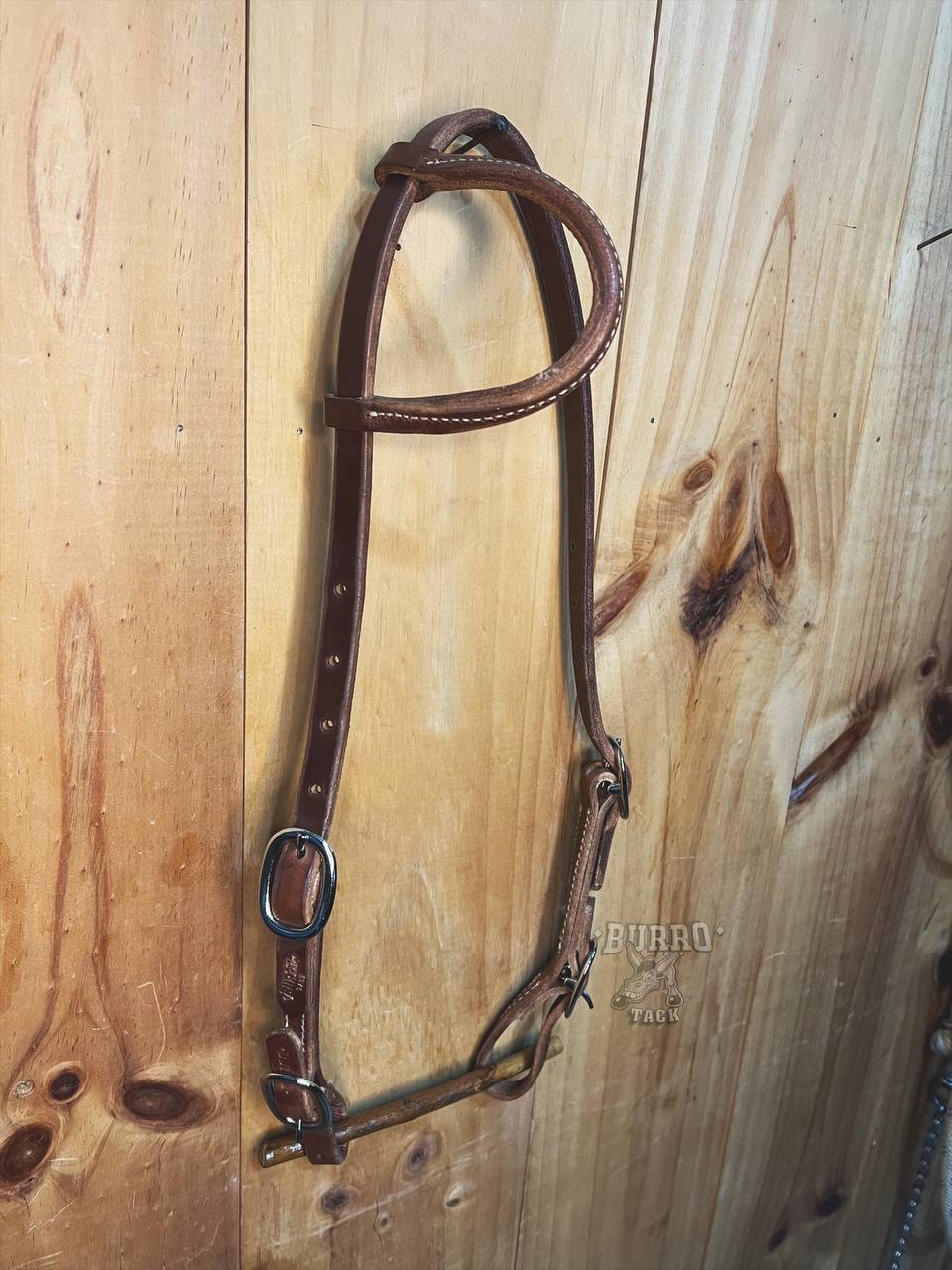 One ear 4 buckles Harness leather Headstall