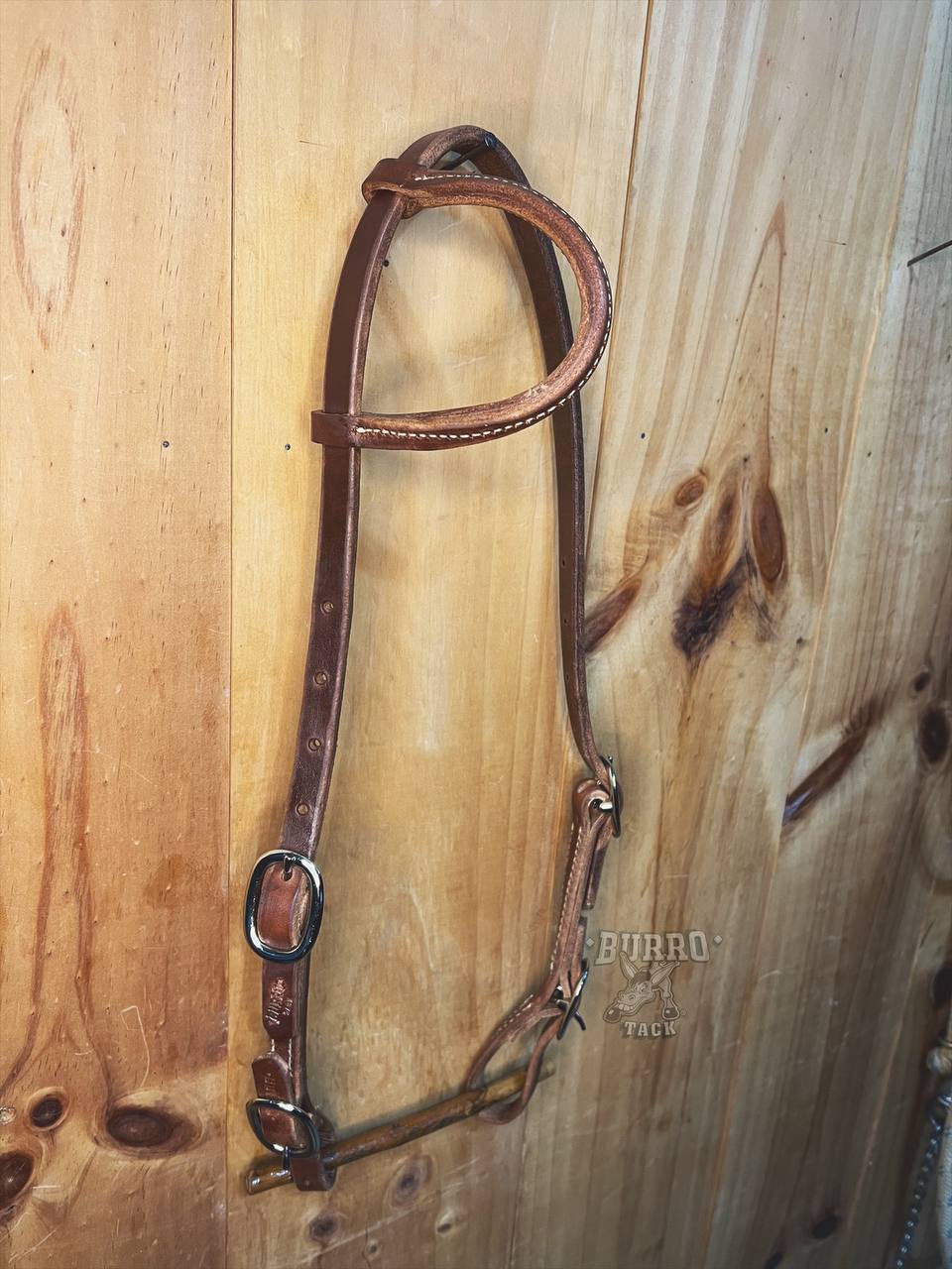 One ear 4 buckles Harness leather Headstall